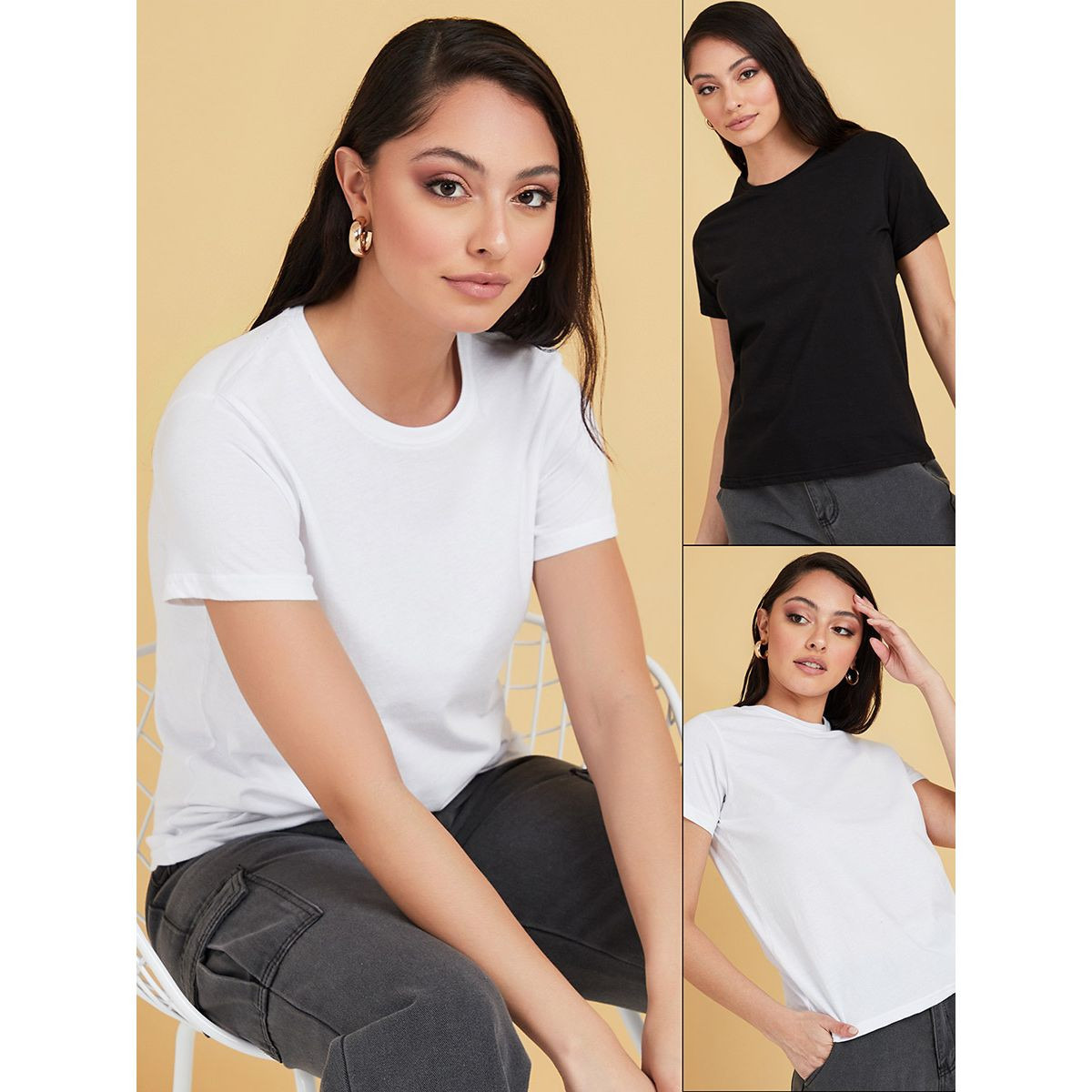 مجموعة من 2 تيشيرت باكمام قصيرة-women-clothing-tshirts-image-1