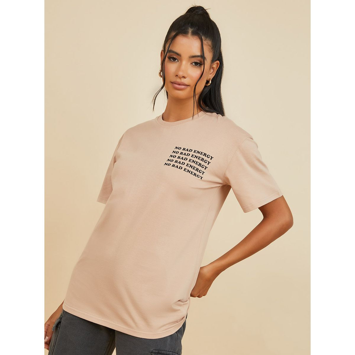 تيشيرت بقصة واسعة واكمام قصيرة من ريد تايب-women-clothing-tshirts-image-1