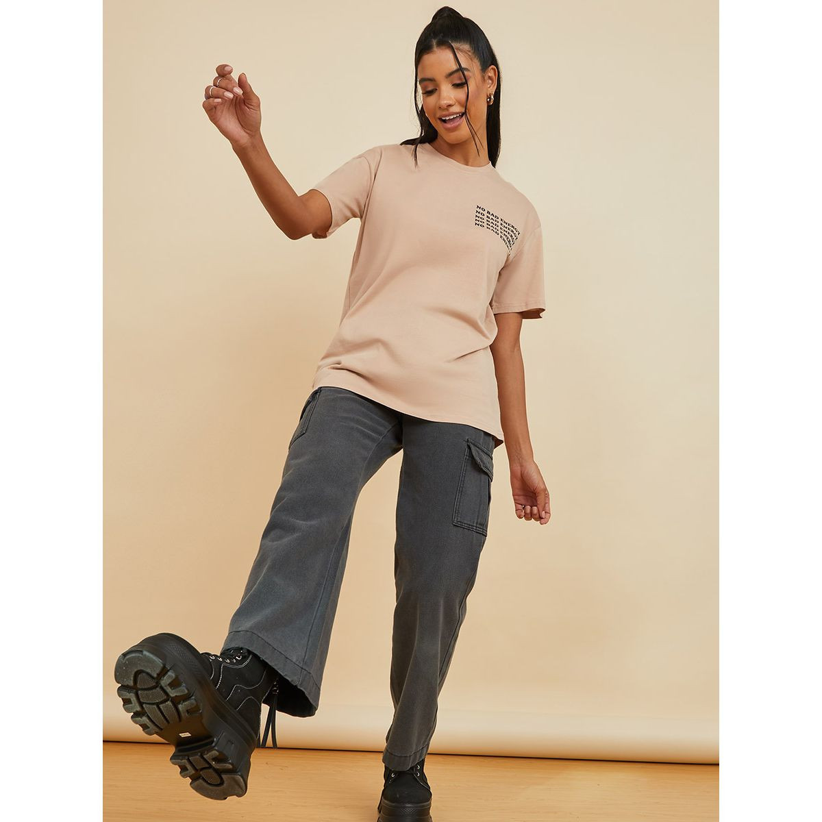 تيشيرت بقصة واسعة واكمام قصيرة من ريد تايب-women-clothing-tshirts-image-2