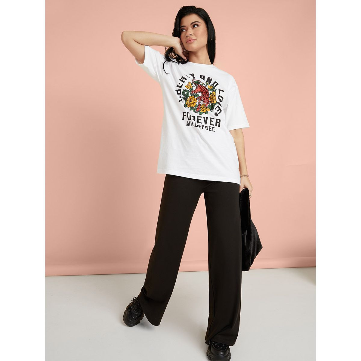 تيشيرت بقصة واسعة واكمام قصيرة من ستايلي-women-clothing-tshirts-image-2