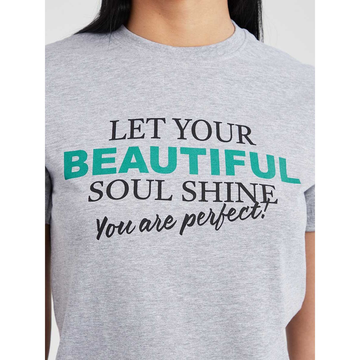 تيشيرت مطبع بكتابة واكمام قصيرة من ريد تايب-women-clothing-tshirts-image-3