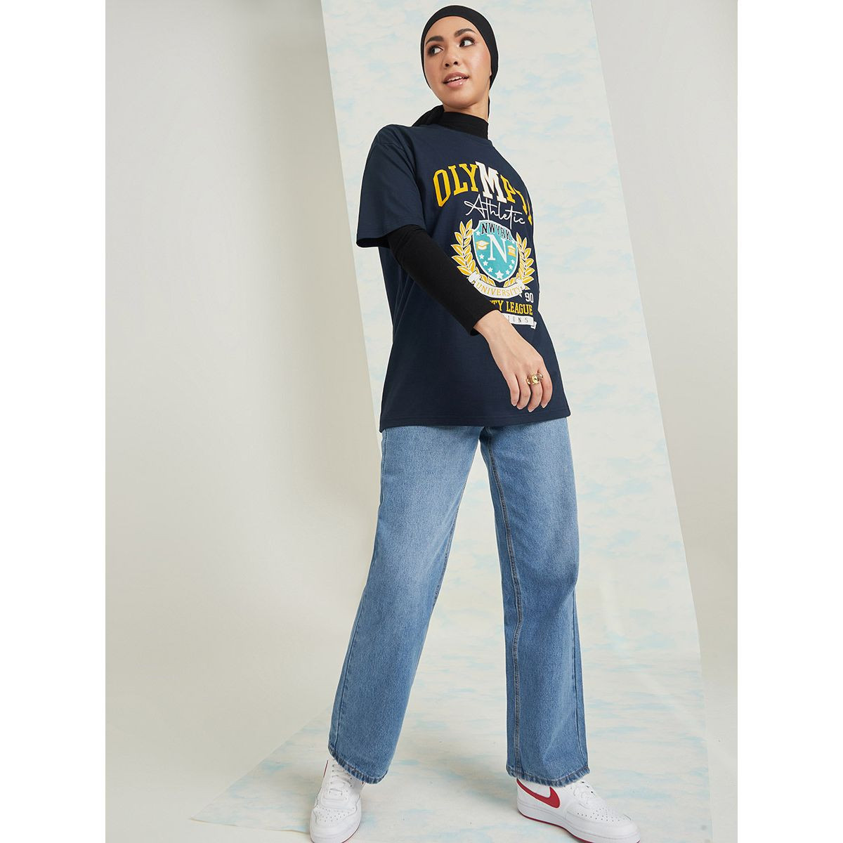 تيشيرت بقصة واسعة واكمام قصيرة من ستايلي-women-clothing-tshirts-image-2