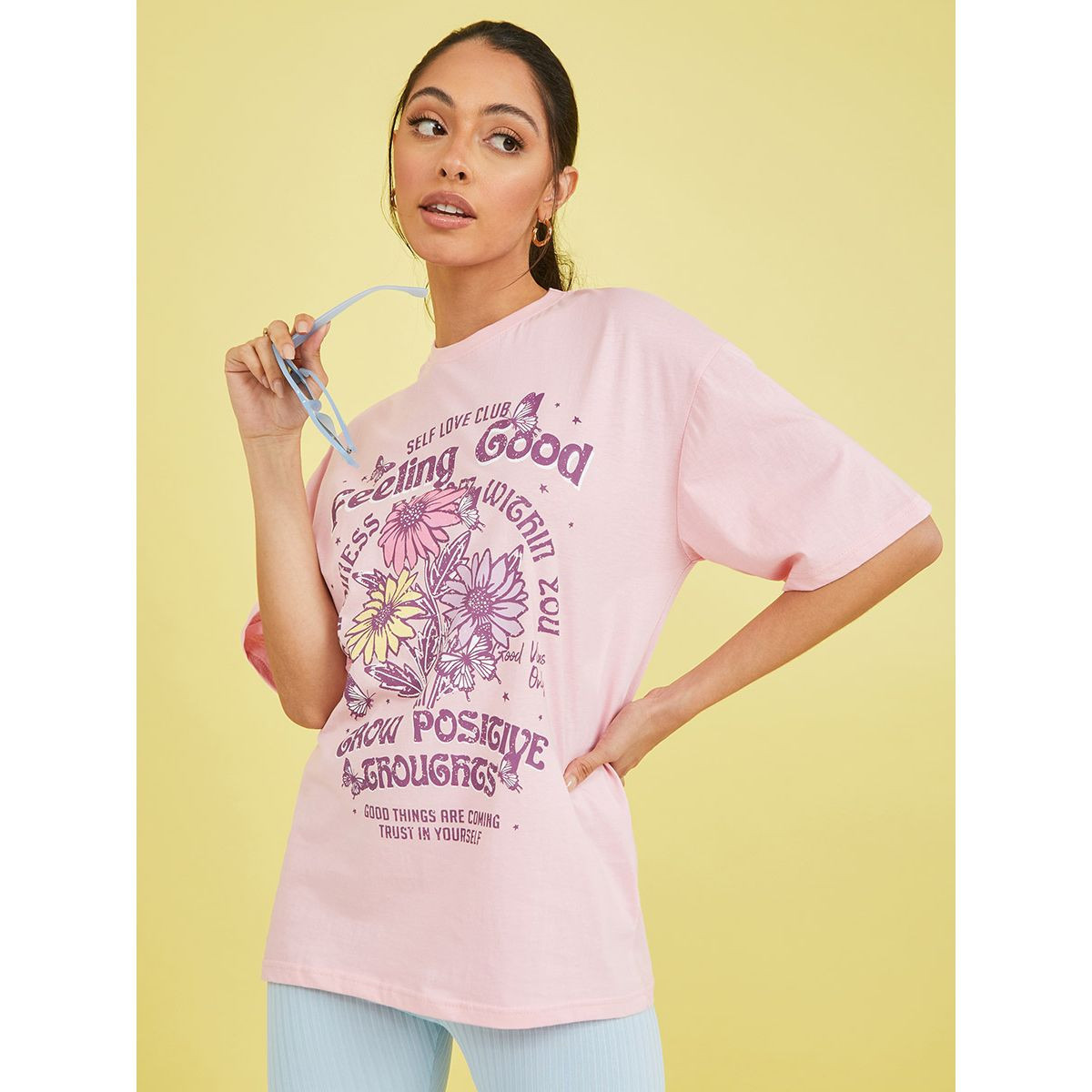 تيشيرت طويل بقصة واسعة من ستايلي-women-clothing-tshirts-image-1