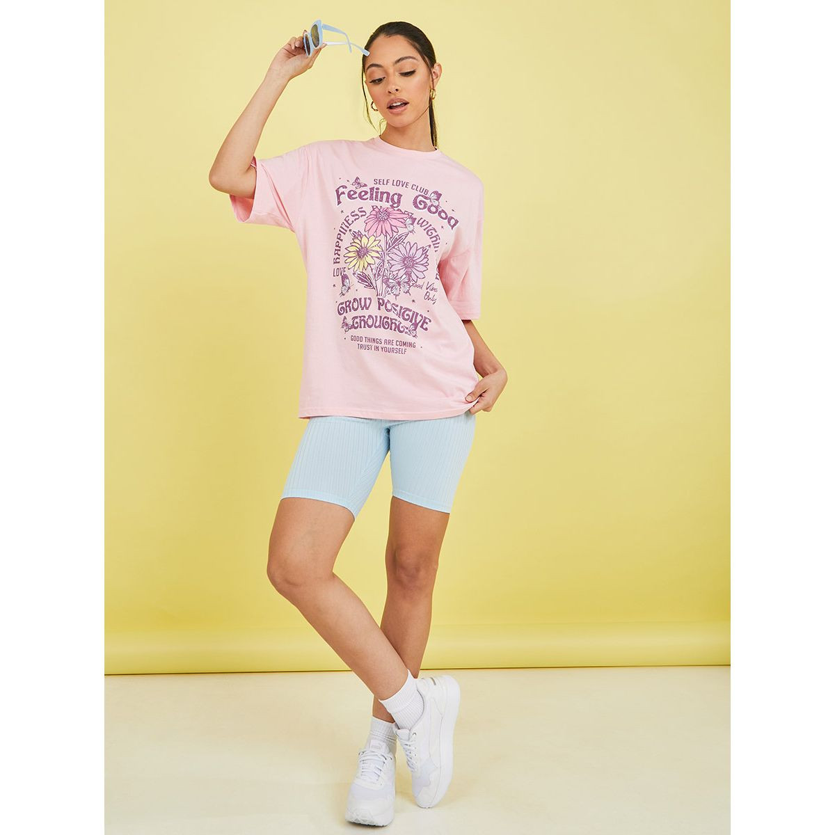 تيشيرت طويل بقصة واسعة من ستايلي-women-clothing-tshirts-image-2