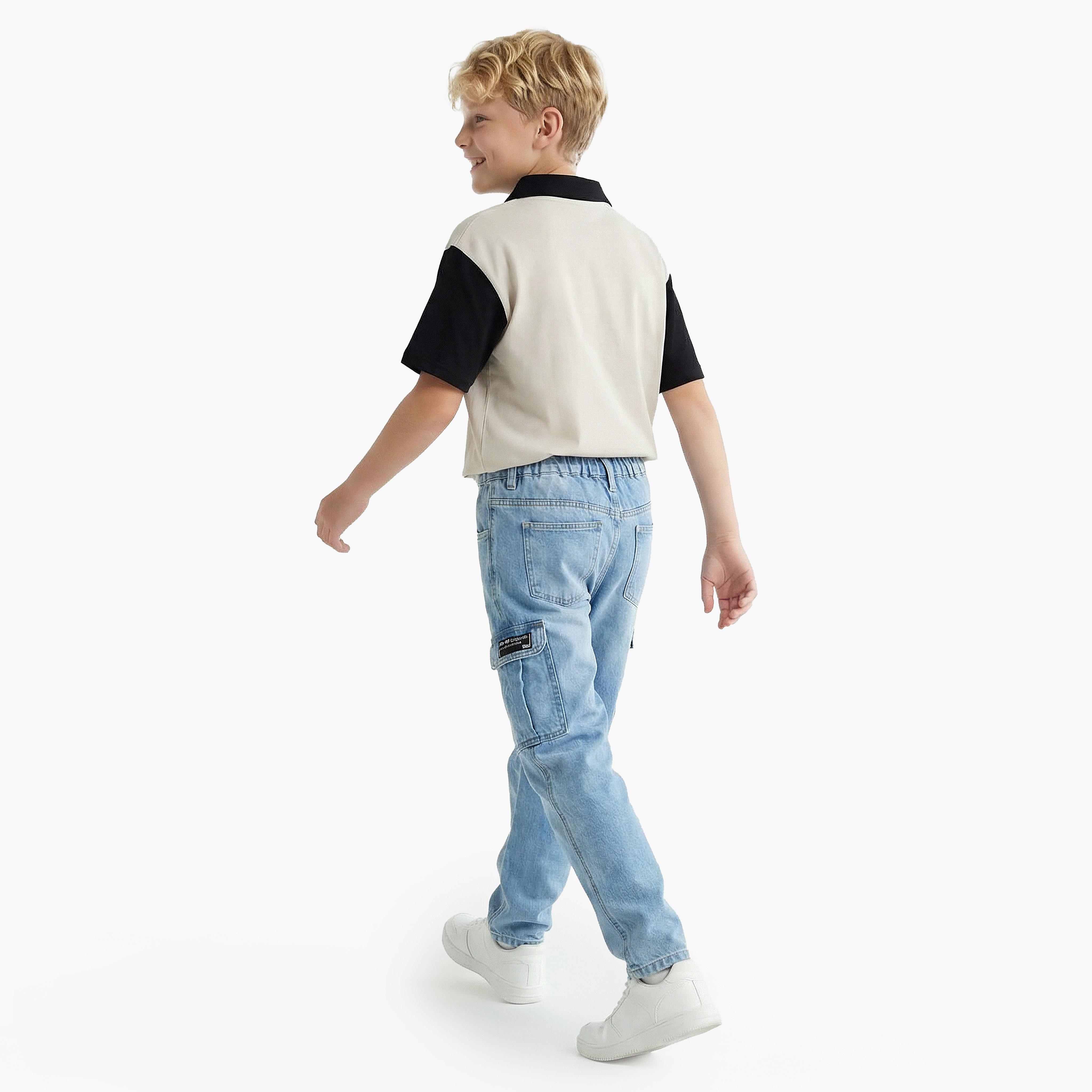PlayStation Johnny Collar Short Sleeves T-shirt with Logo Print-boys-clothing-tshirtsandpolos-image-3