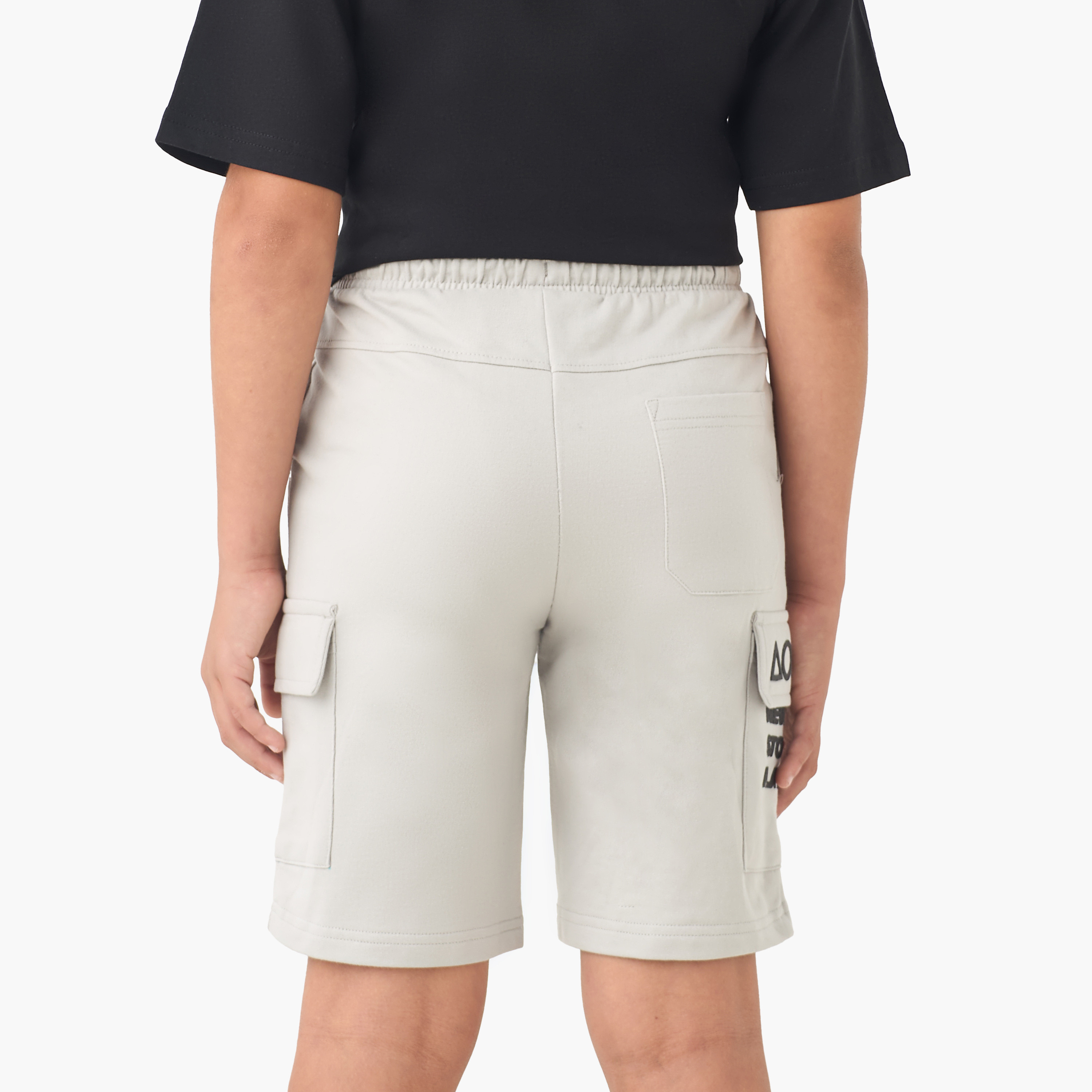 PlayStation Elasticated Drawstring Shorts with Logo-boys-clothing-bottoms-shorts-image-3