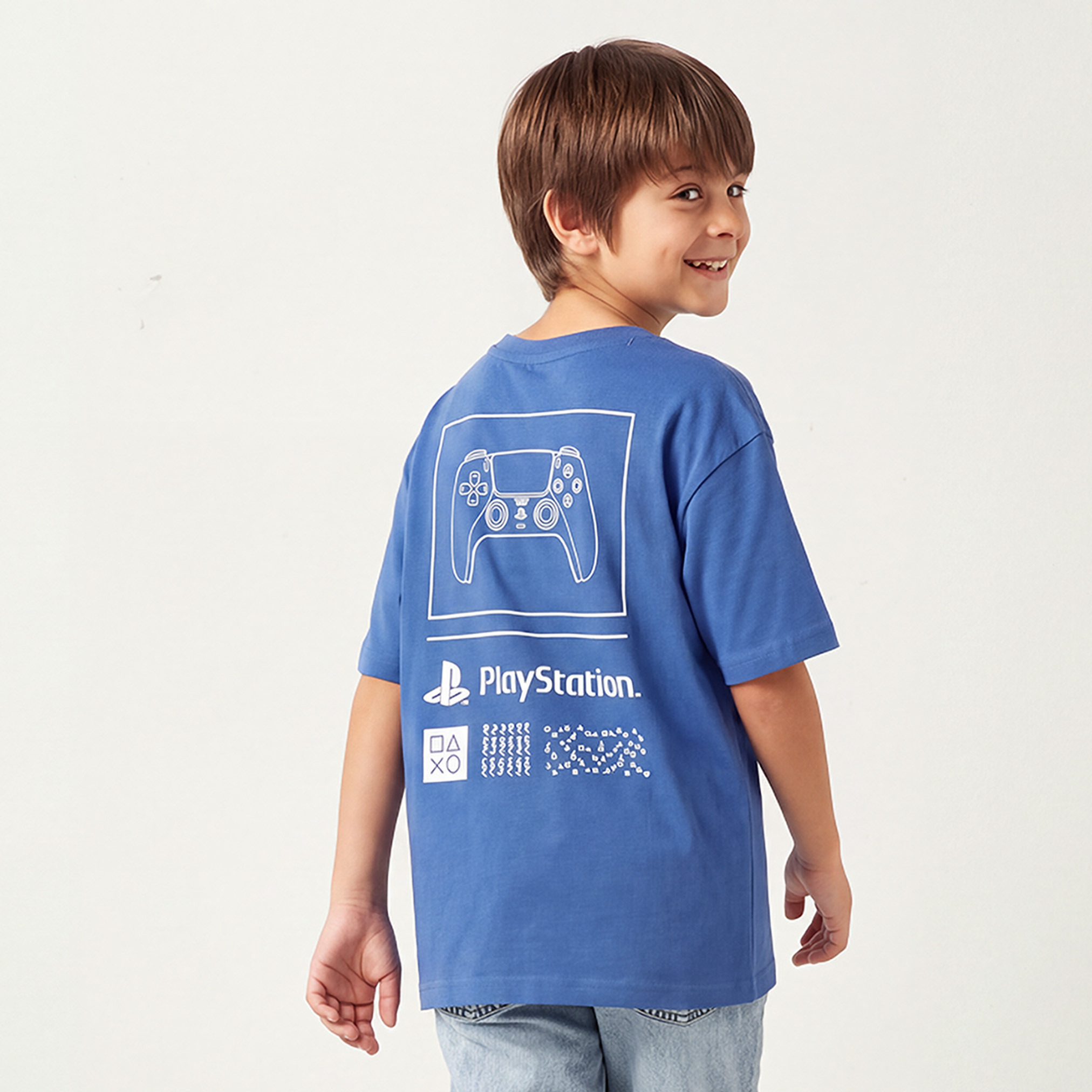 PlayStation Crew Neck Short Sleeves T-shirt with Logo Print-boys-clothing-tshirtsandpolos-image-3