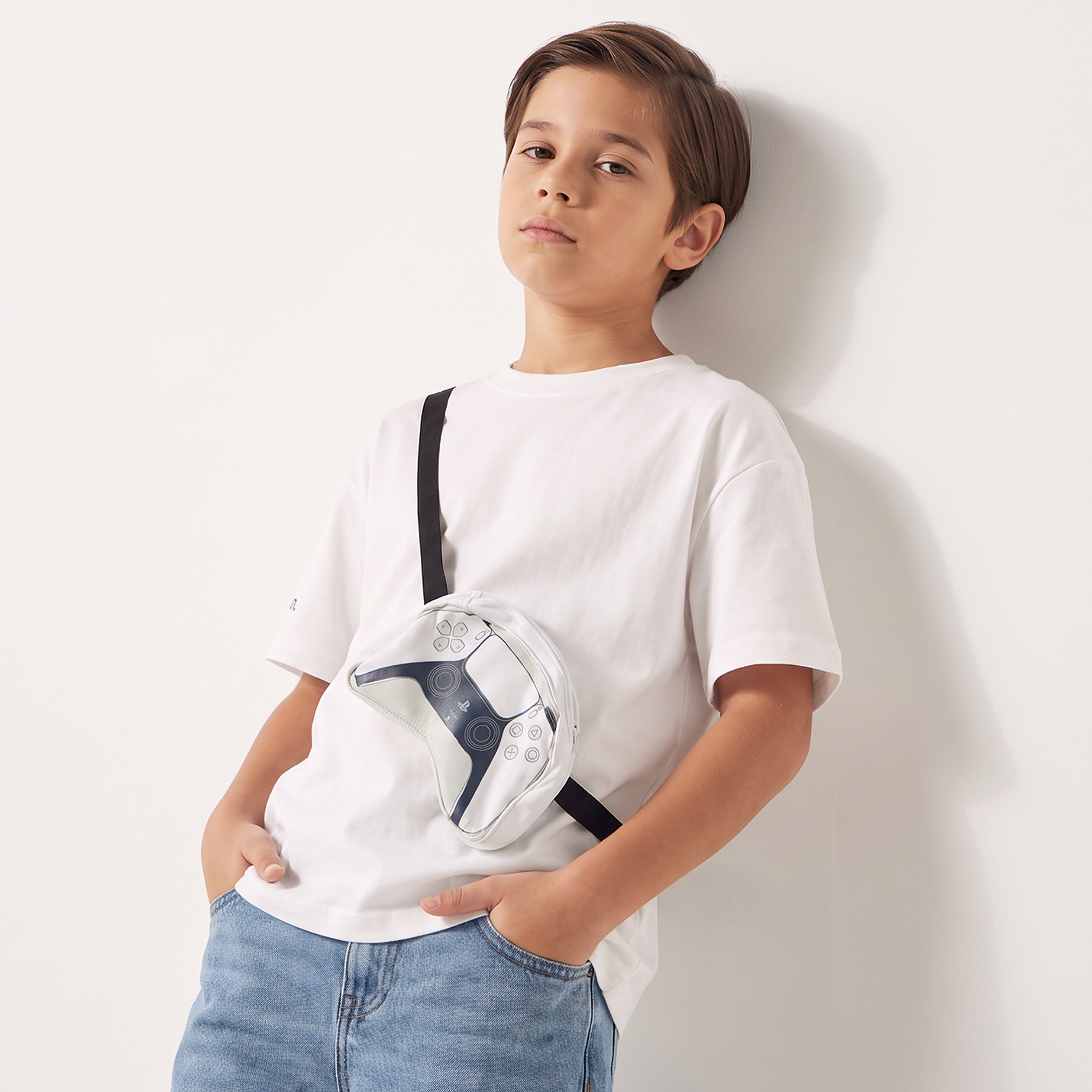 PlayStation Crew Neck Short Sleeves T-shirt with Game Controller Pouch-boys-clothing-tshirtsandpolos-image-1