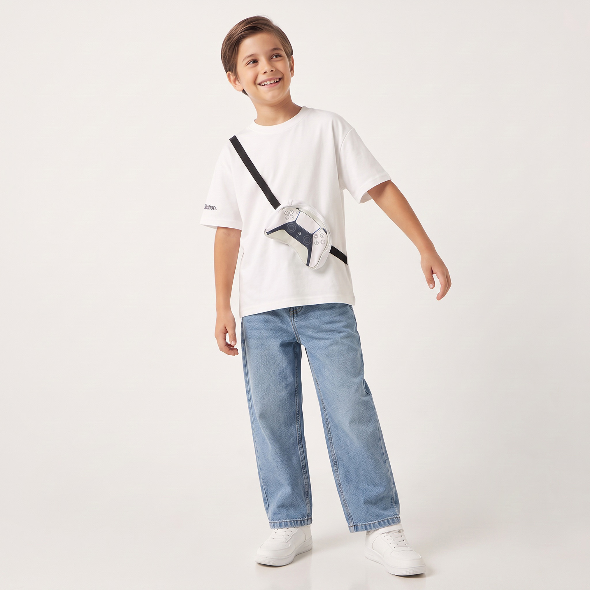PlayStation Crew Neck Short Sleeves T-shirt with Game Controller Pouch-boys-clothing-tshirtsandpolos-image-4