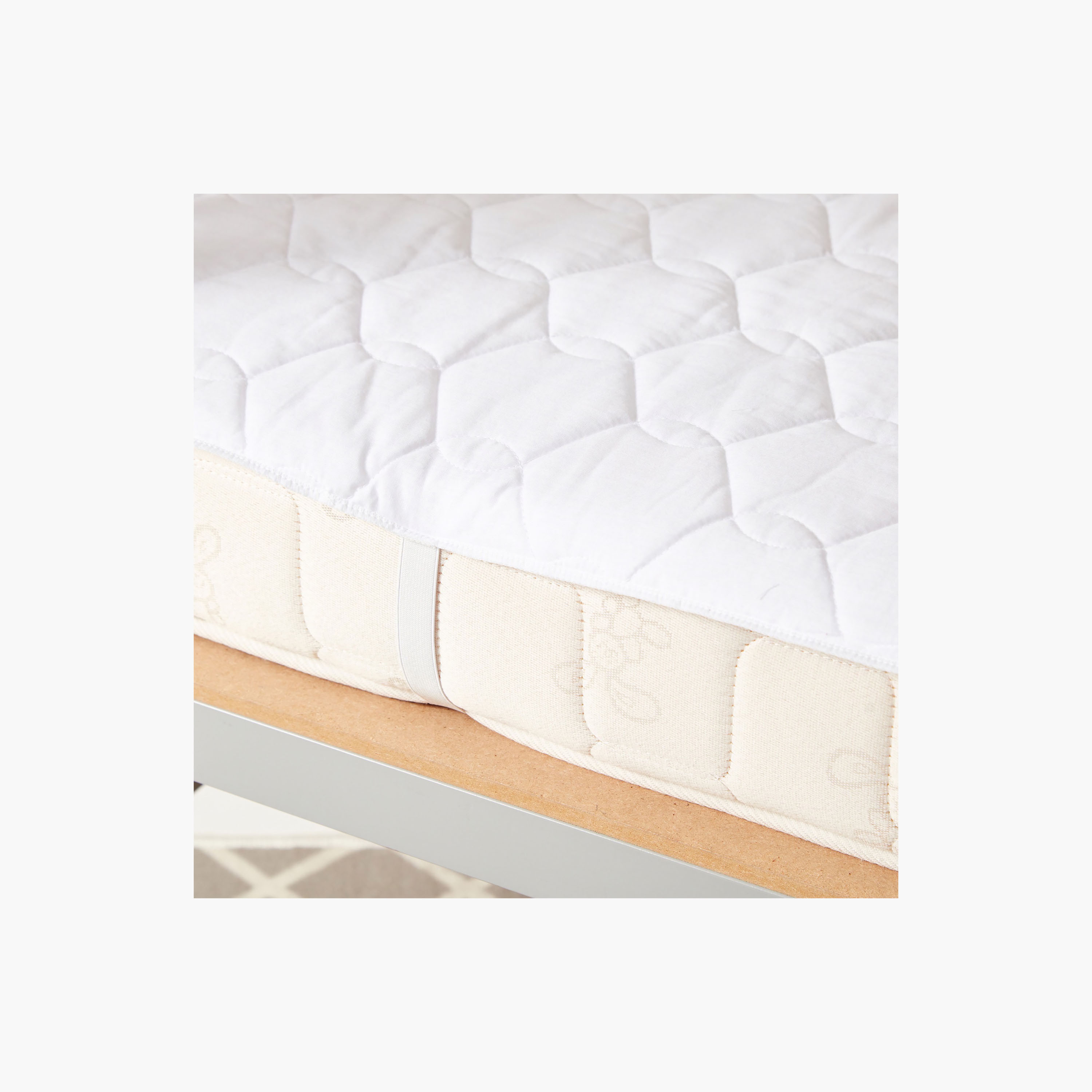 Juniors Quilted Mattress Pad - 70x130 cms-baby-nursery-babybedding-image-3