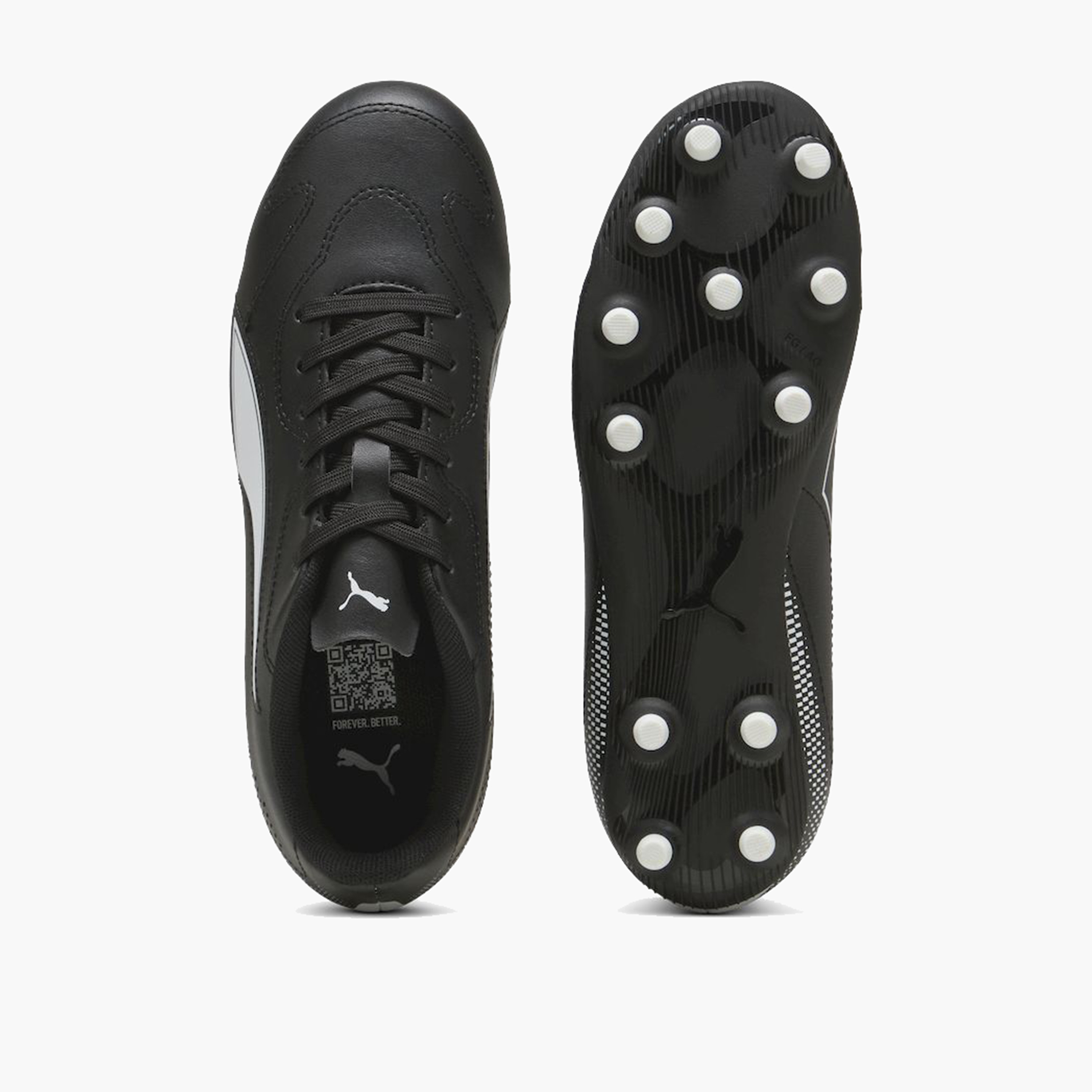 Puma Boys Vitoria Ii Fg Ag Jr Lace-Up Lightweight Football Firm Ground Shoes-sports-gear-football-shoes-firmground-image-4