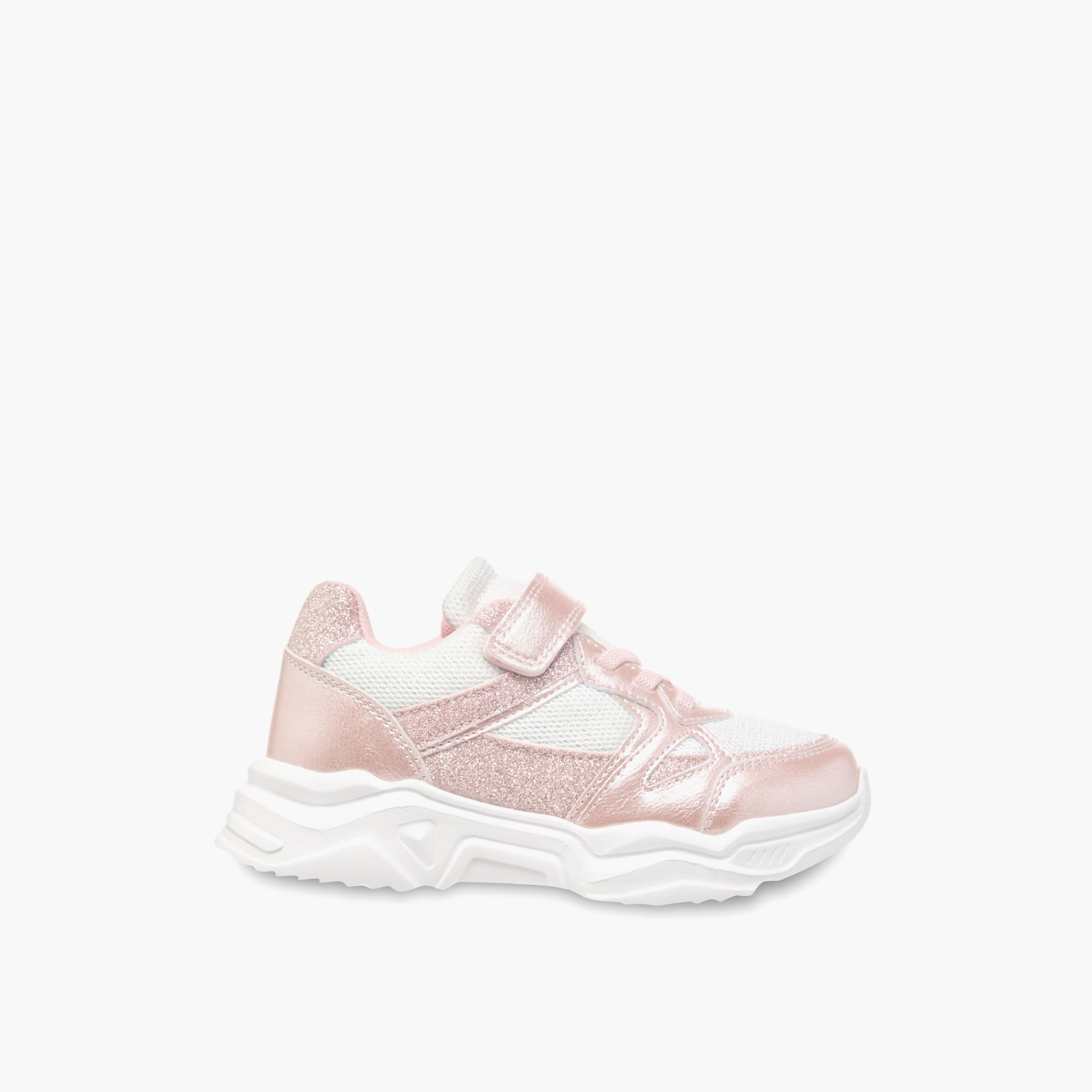 حذاء سنيكرز بكعب سميك وشريط إغلاق لاصق من جونيورز-girls-shoes-sneakers-image-3