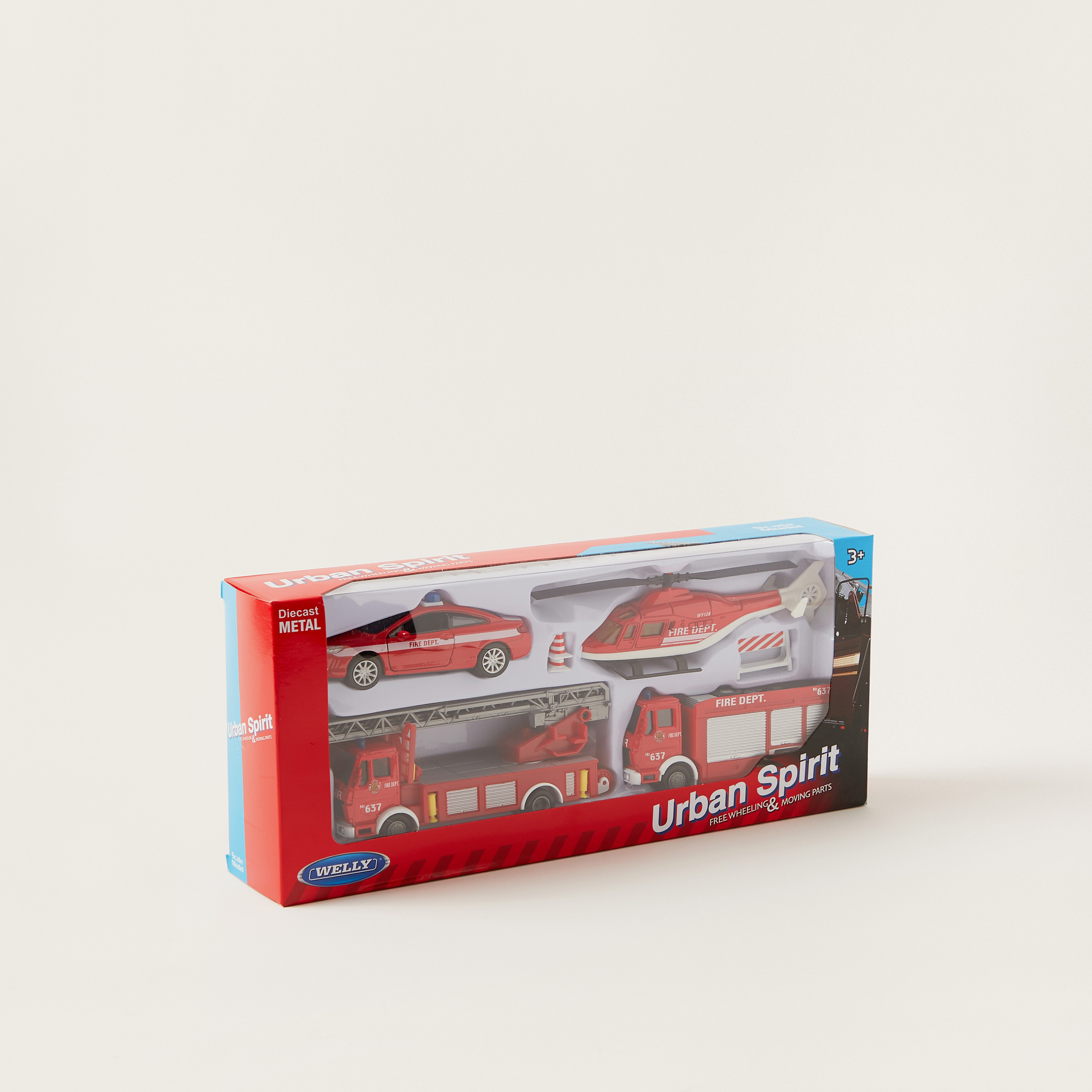 Welly Urban Spirit 7-Piece Free Wheeling Vehicle Playset-toys-playvehicles-vehicleplaysets-image-7