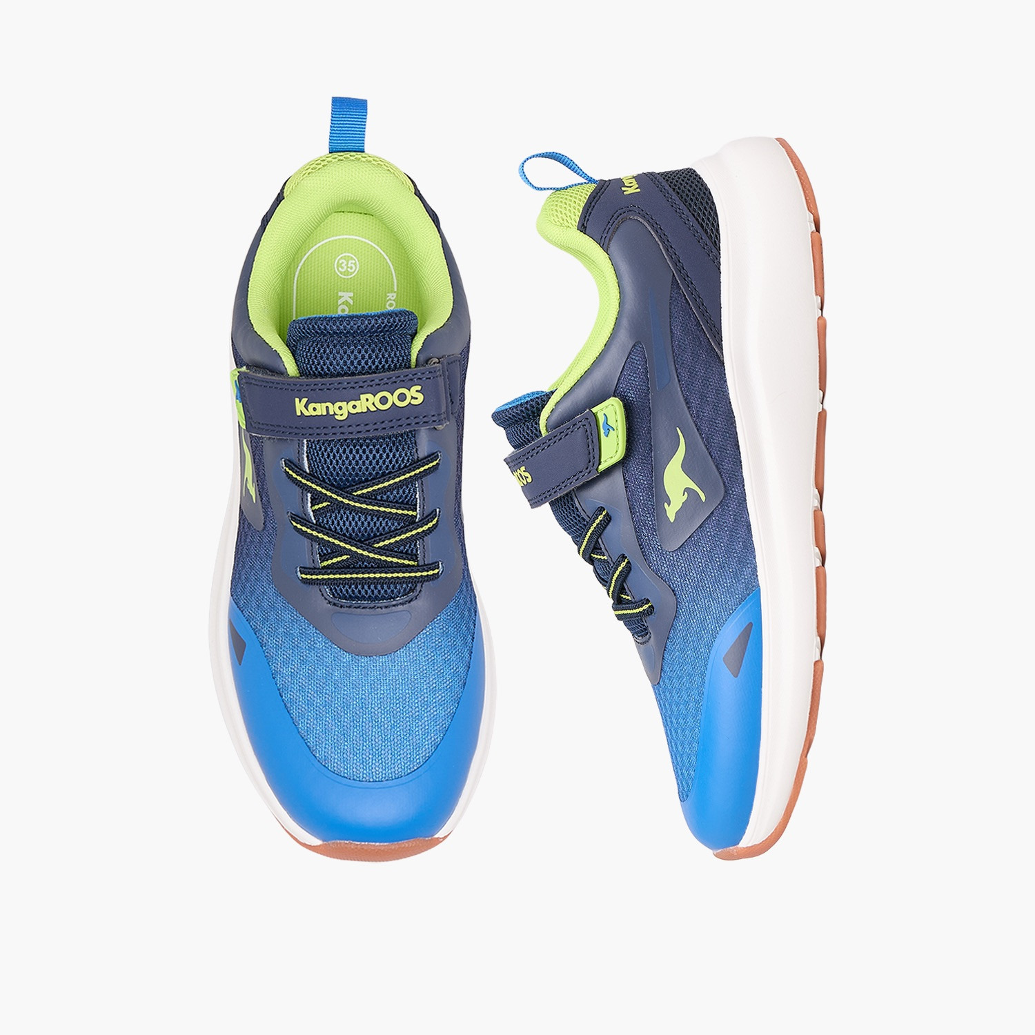 KangaROOS Boys Colourblock Hook & Loop Sports Shoes-boys-shoes-sneakers-image-1