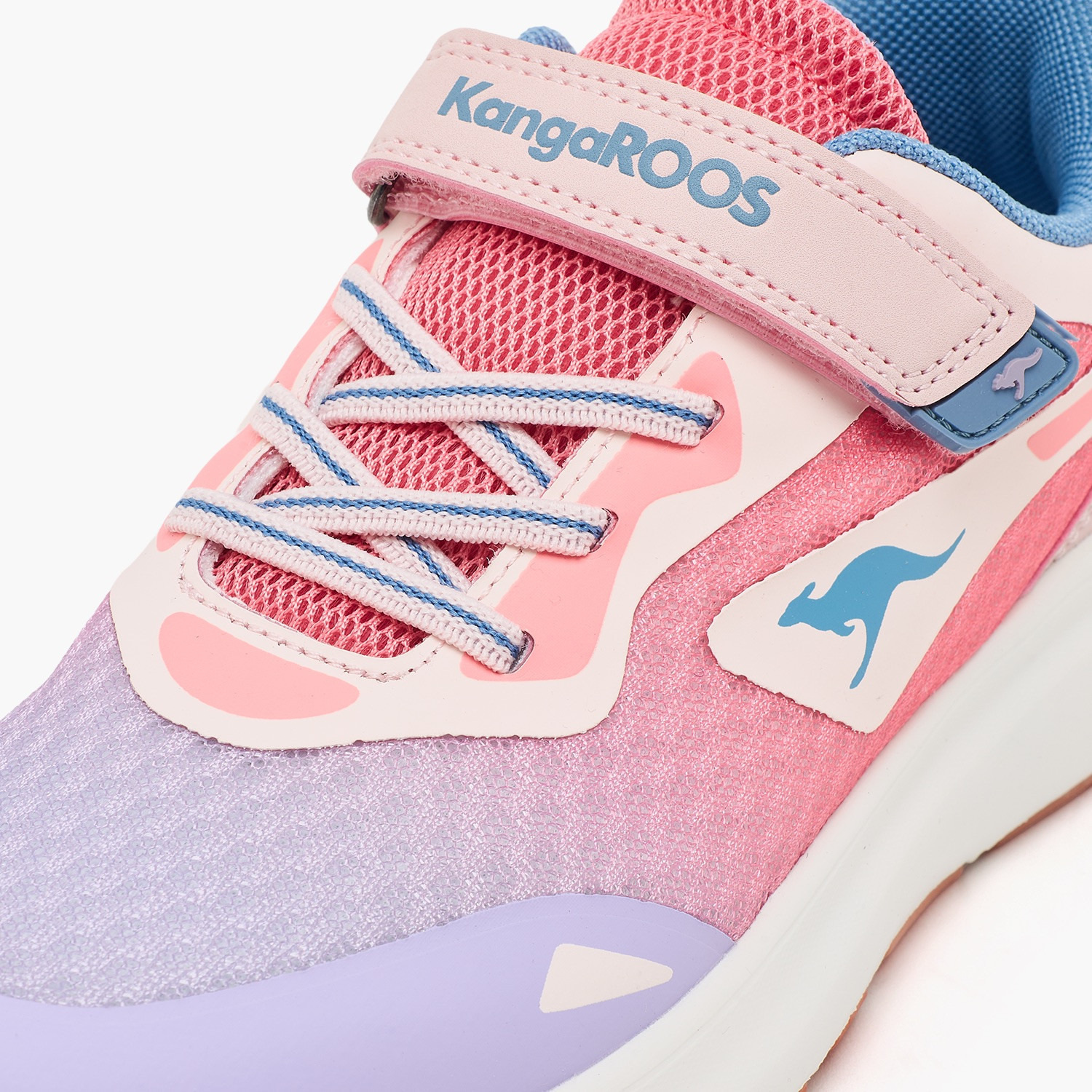 حذاء رياضي بتصميم متدرج وشريط إغلاق للبنات من كانجاروز-girls-shoes-sneakers-image-4
