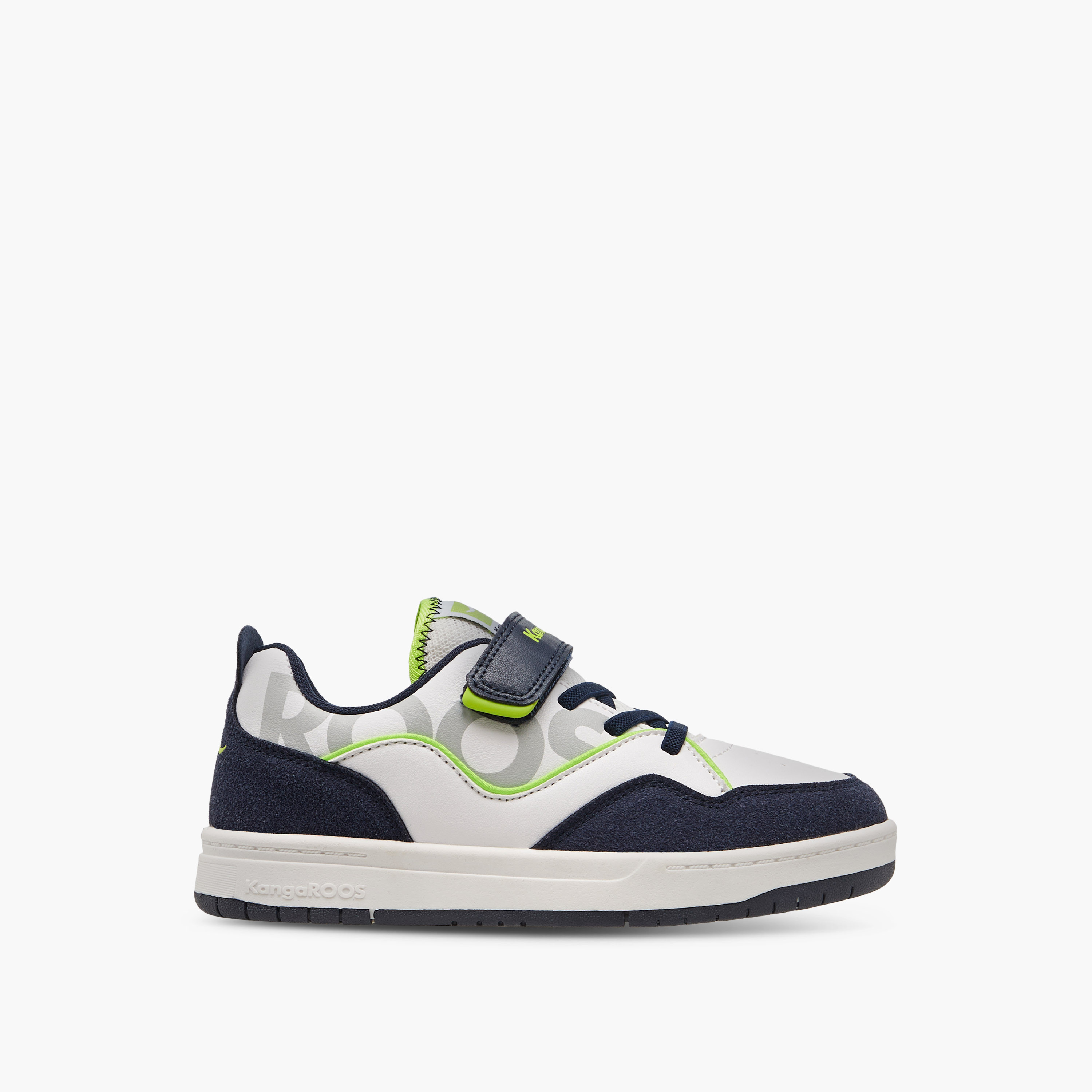 KangaROOS Boys' Panelled Sneakers with Hook and Loop Closure-boys-shoes-sneakers-image-3
