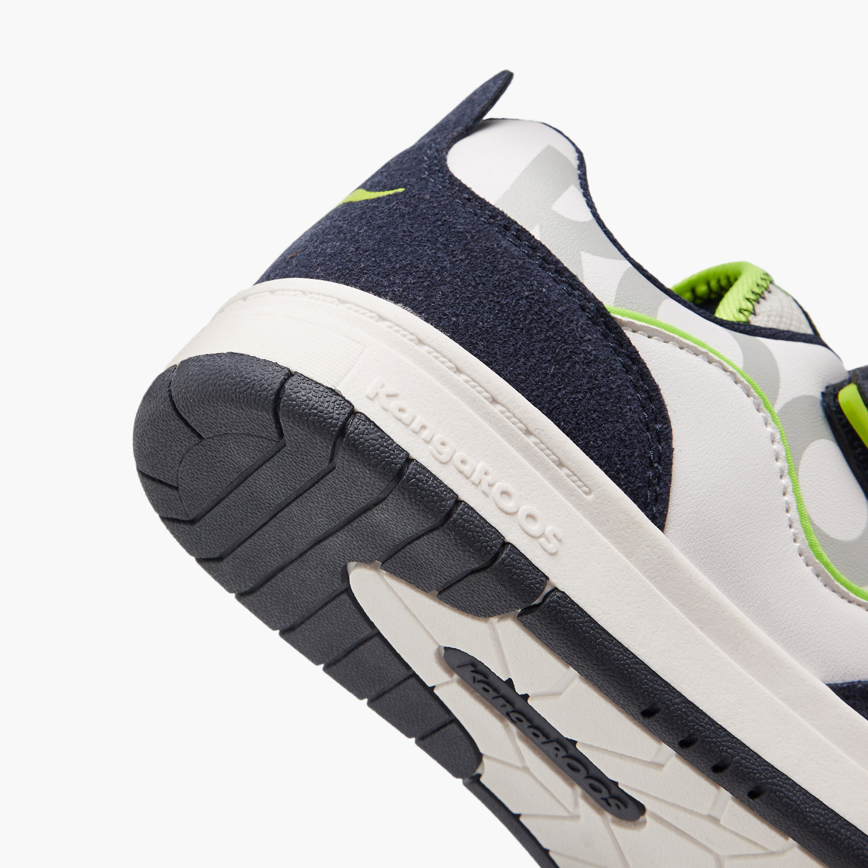 KangaROOS Boys' Panelled Sneakers with Hook and Loop Closure-boys-shoes-sneakers-image-5