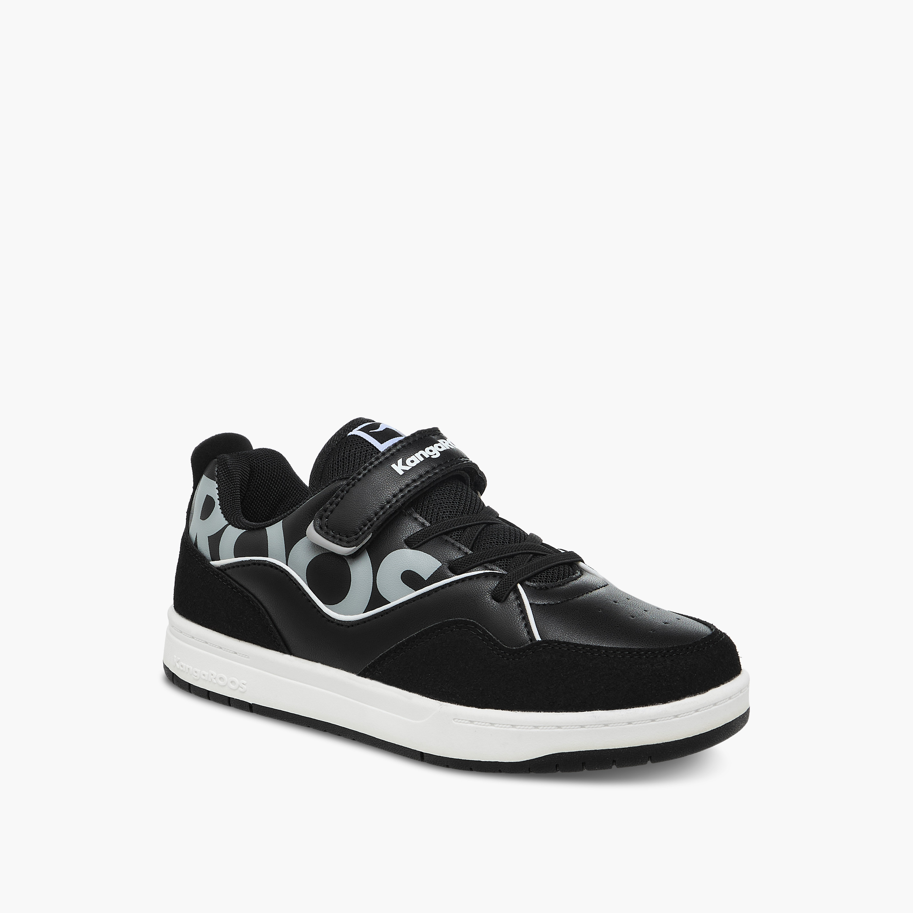 KangaROOS Women's Logo Print Sneakers with Hook and Loop Closure-women-shoes-sneakers-image-2