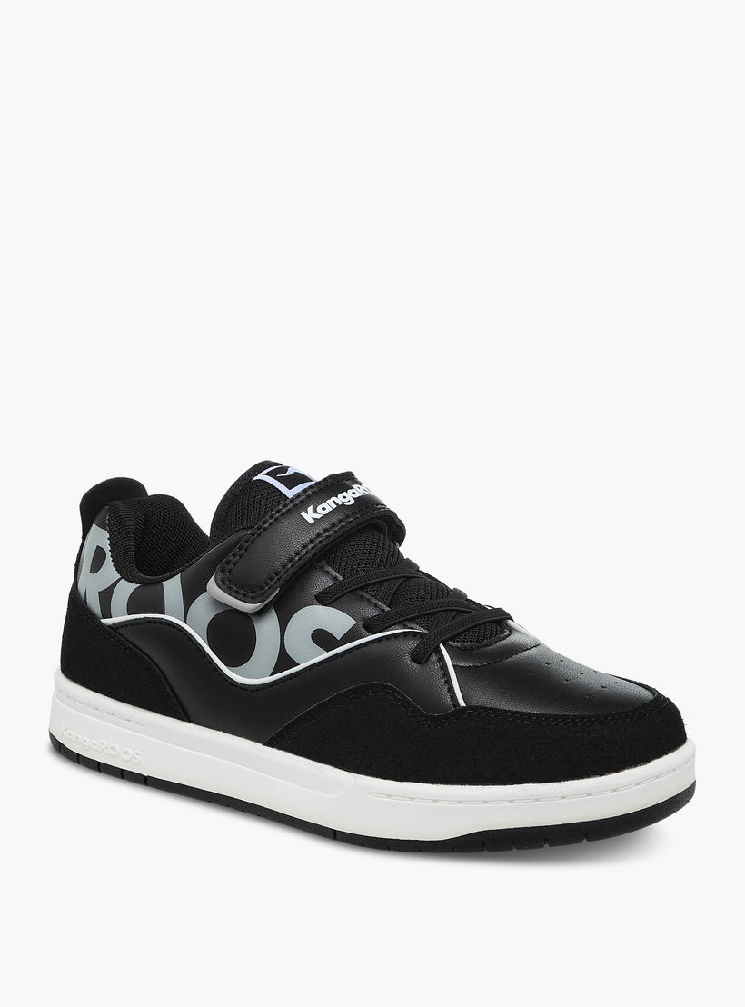 KangaROOS Women's Logo Print Sneakers with Hook and Loop Closure-women-shoes-sneakers-image-2