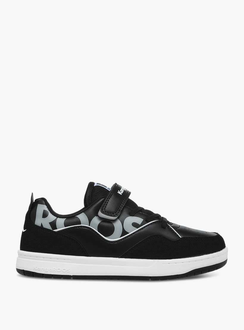 KangaROOS Women's Logo Print Sneakers with Hook and Loop Closure-women-shoes-sneakers-image-3