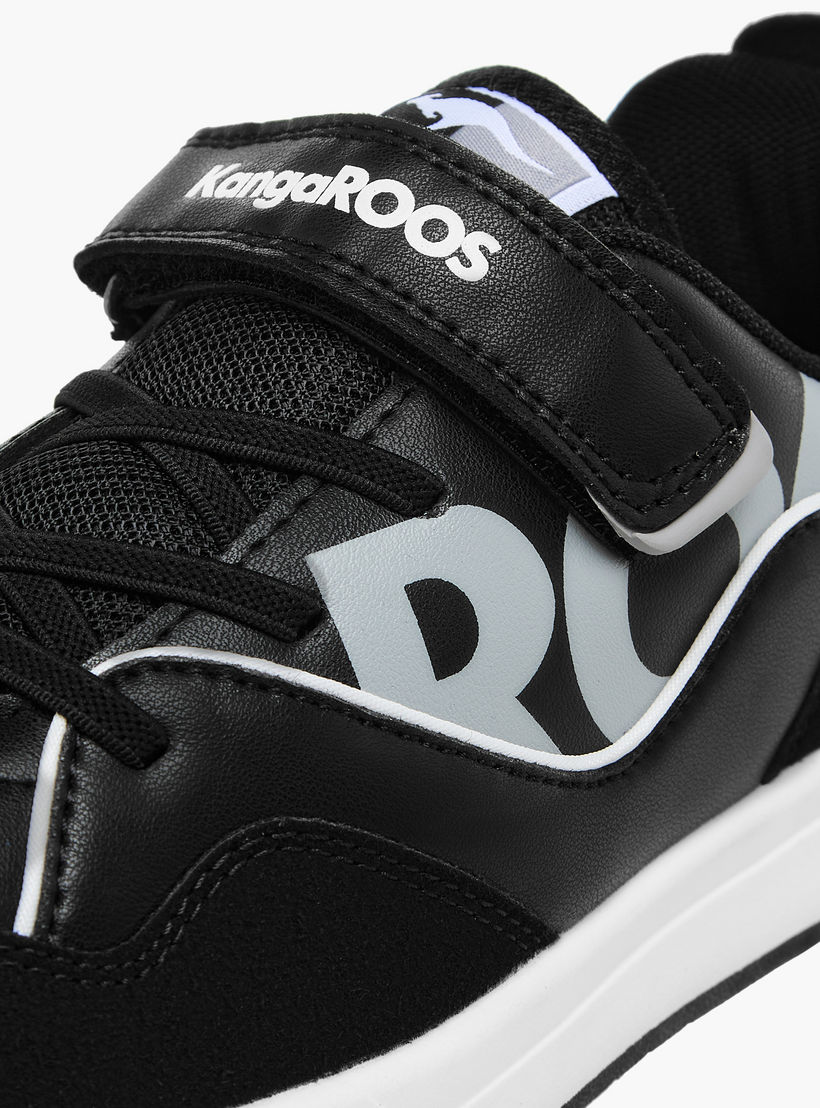 KangaROOS Women's Logo Print Sneakers with Hook and Loop Closure-women-shoes-sneakers-image-4