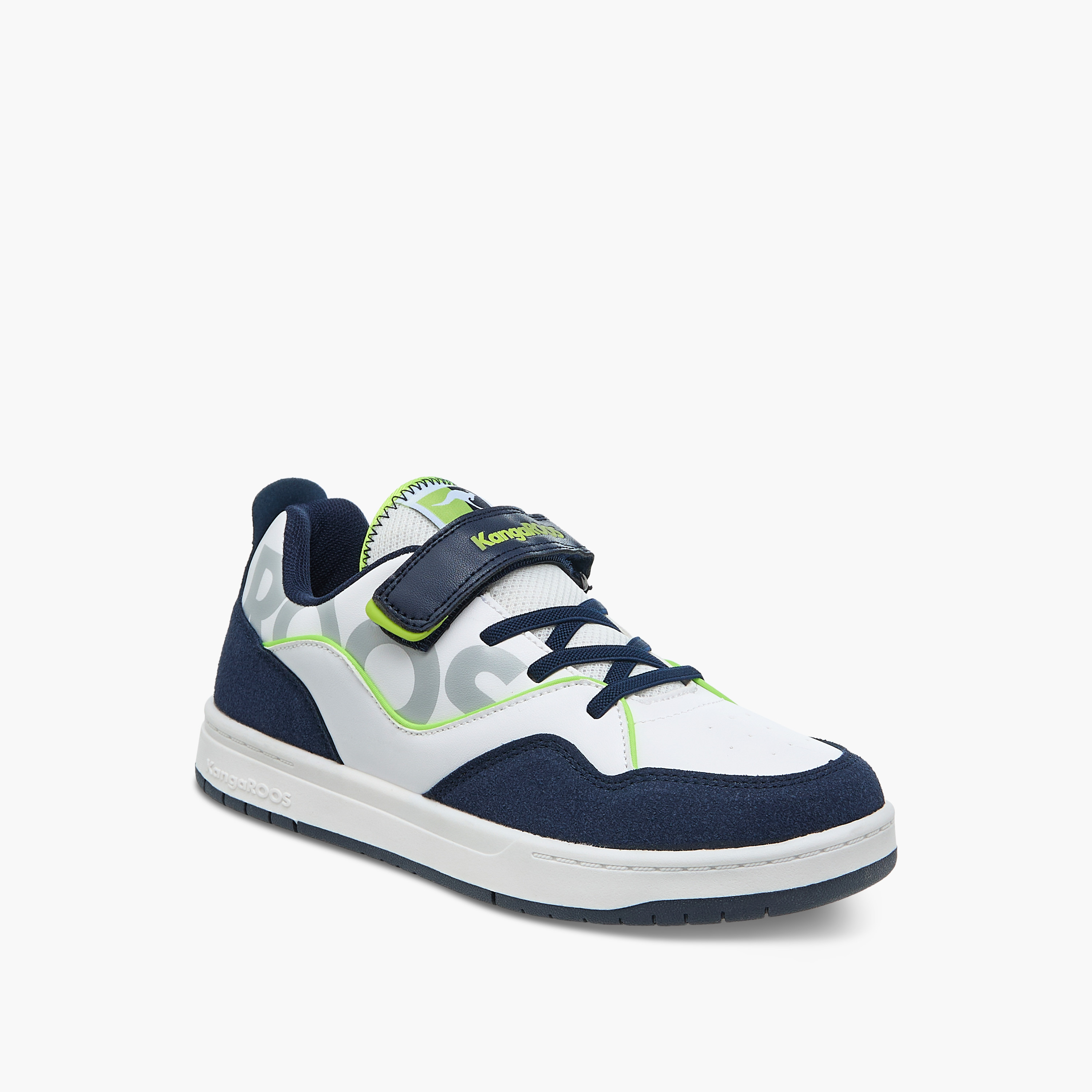 KangaROOS Women's Logo Print Sneakers with Hook and Loop Closure-women-shoes-sneakers-image-2