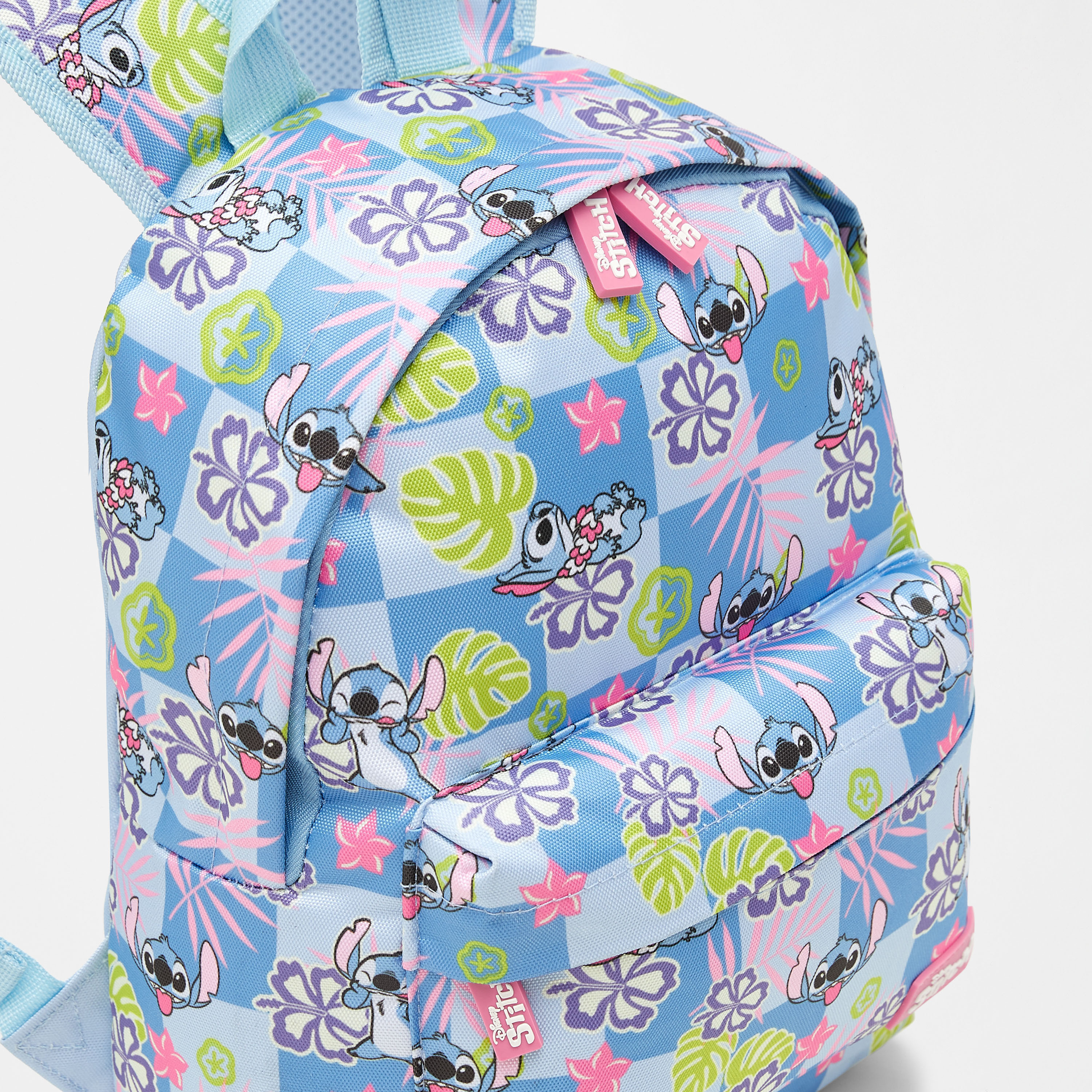 Stitch Print Backpack with Adjustable Straps and Zip Closure - 10x20x33 cm-school-bagsandbackpacks-backpacks-image-5