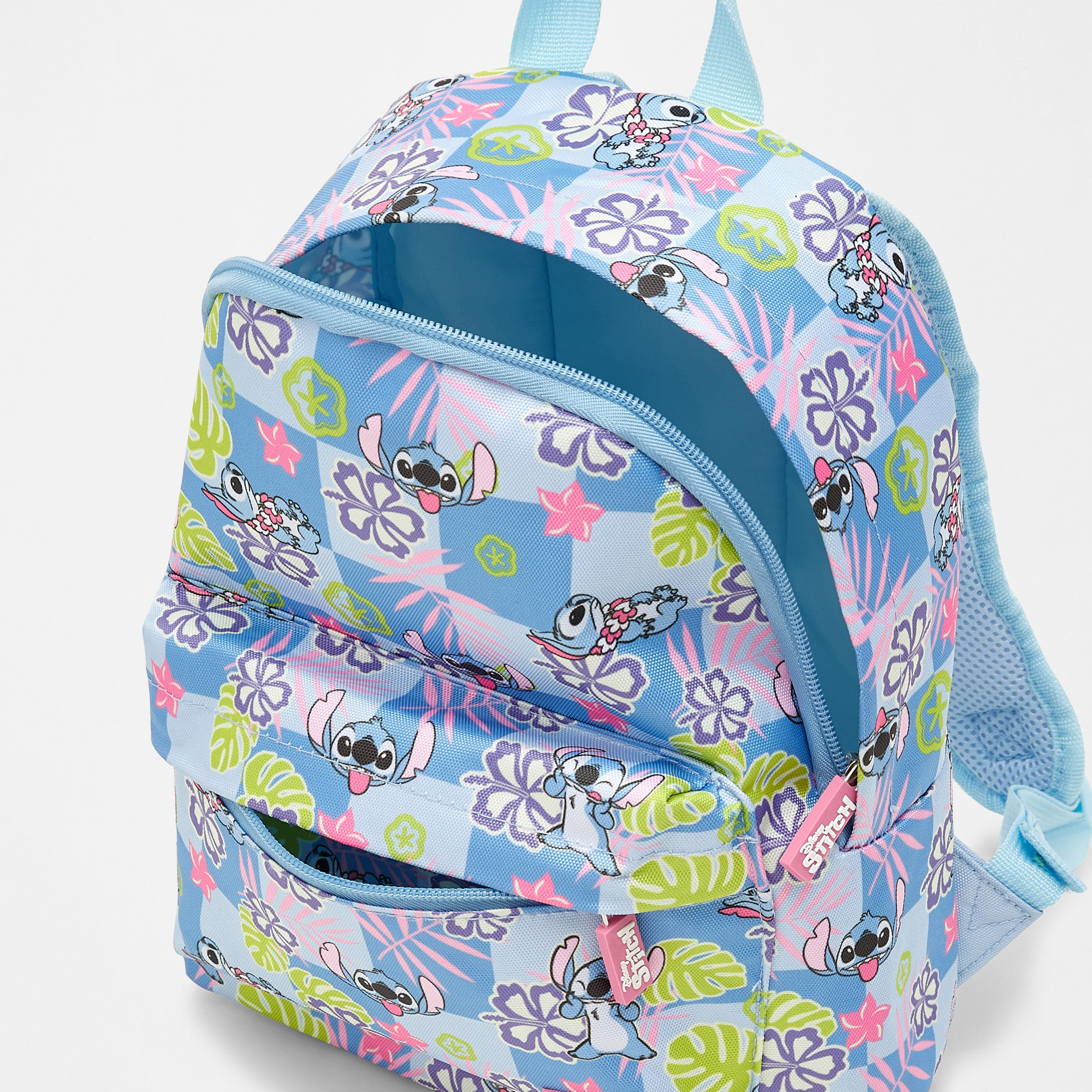 Stitch Print Backpack with Adjustable Straps and Zip Closure - 10x20x33 cm-school-bagsandbackpacks-backpacks-image-7