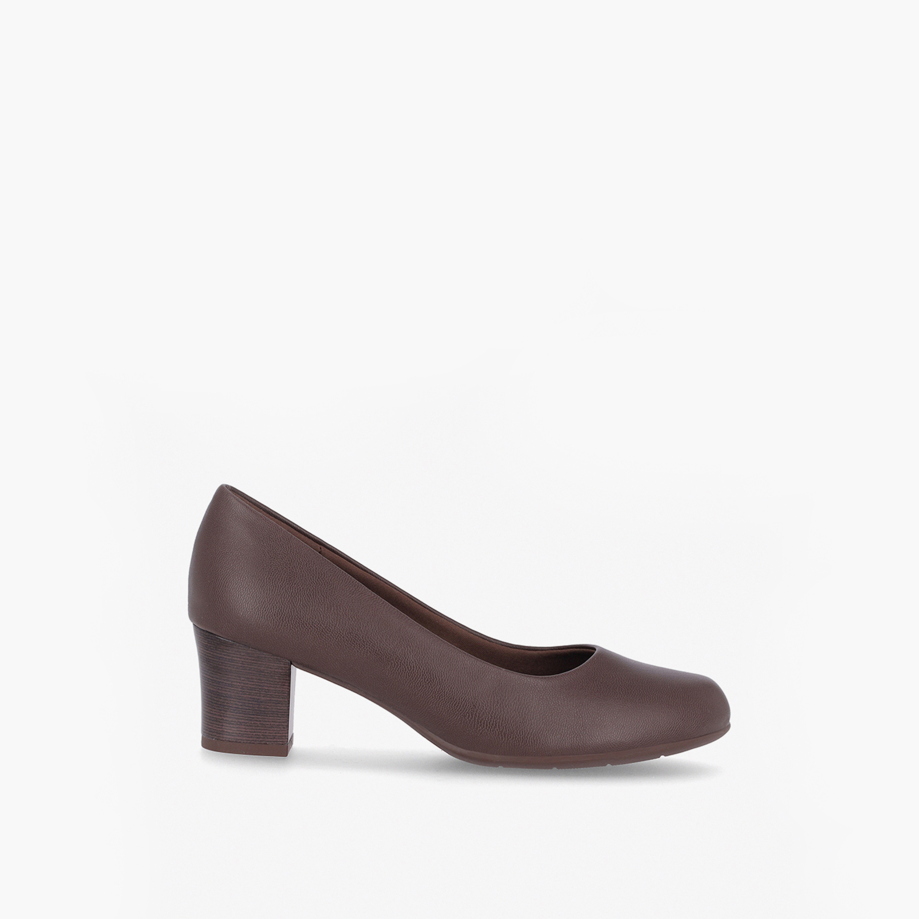 Piccadilly Round Toe Slip-On Shoes with Block Heels-women-shoes-heels-image-2