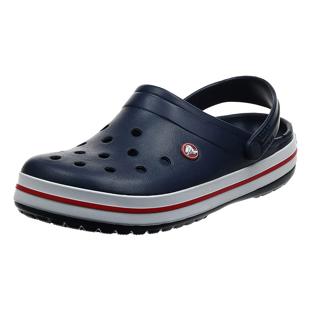 Crocs Unisex Navy Blue Round Toe Cut Out Detail Clogs-men-shoes-sandals-image-2