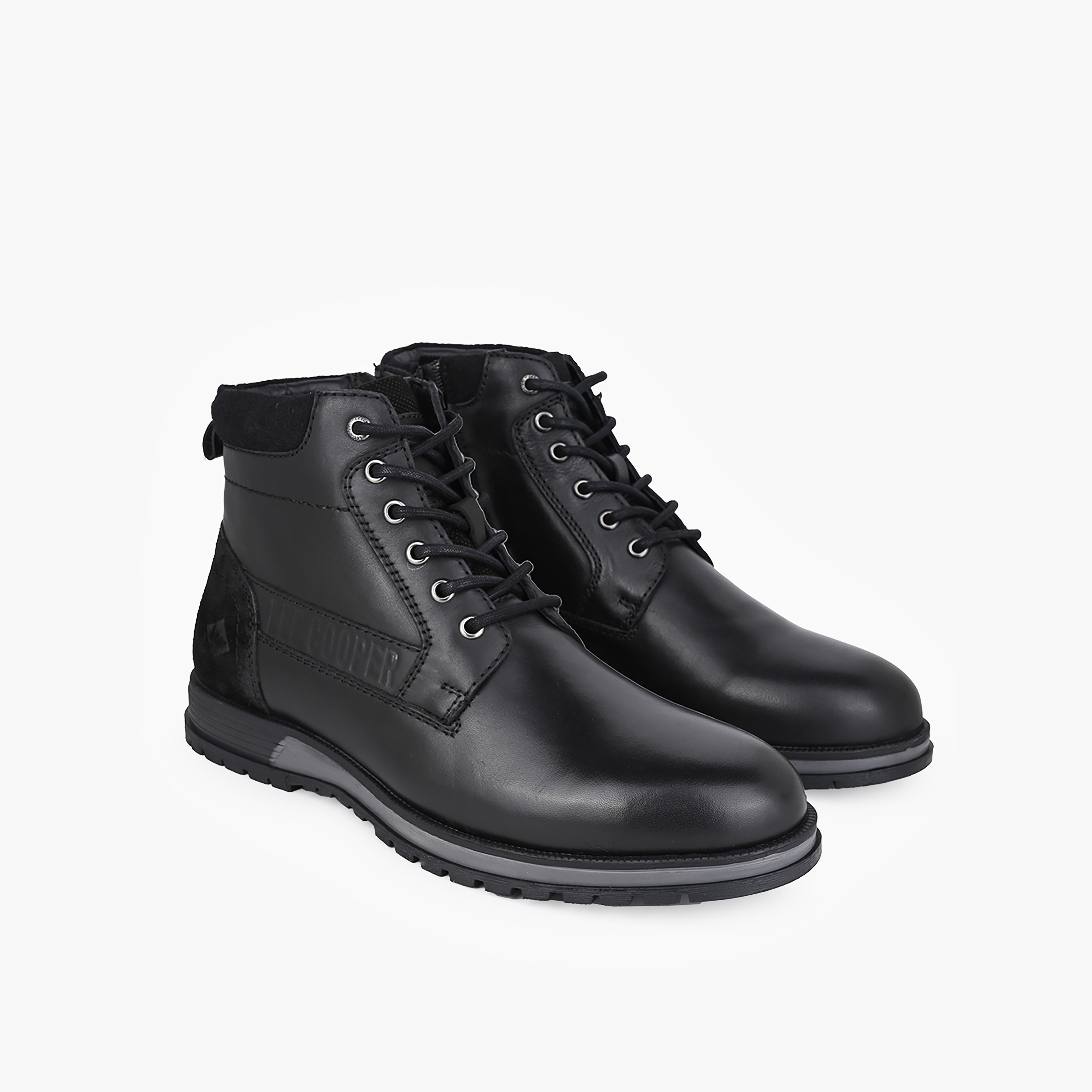 Lee Cooper Men Leather Lace-Up Ankle Boots-men-shoes-boots-image-1