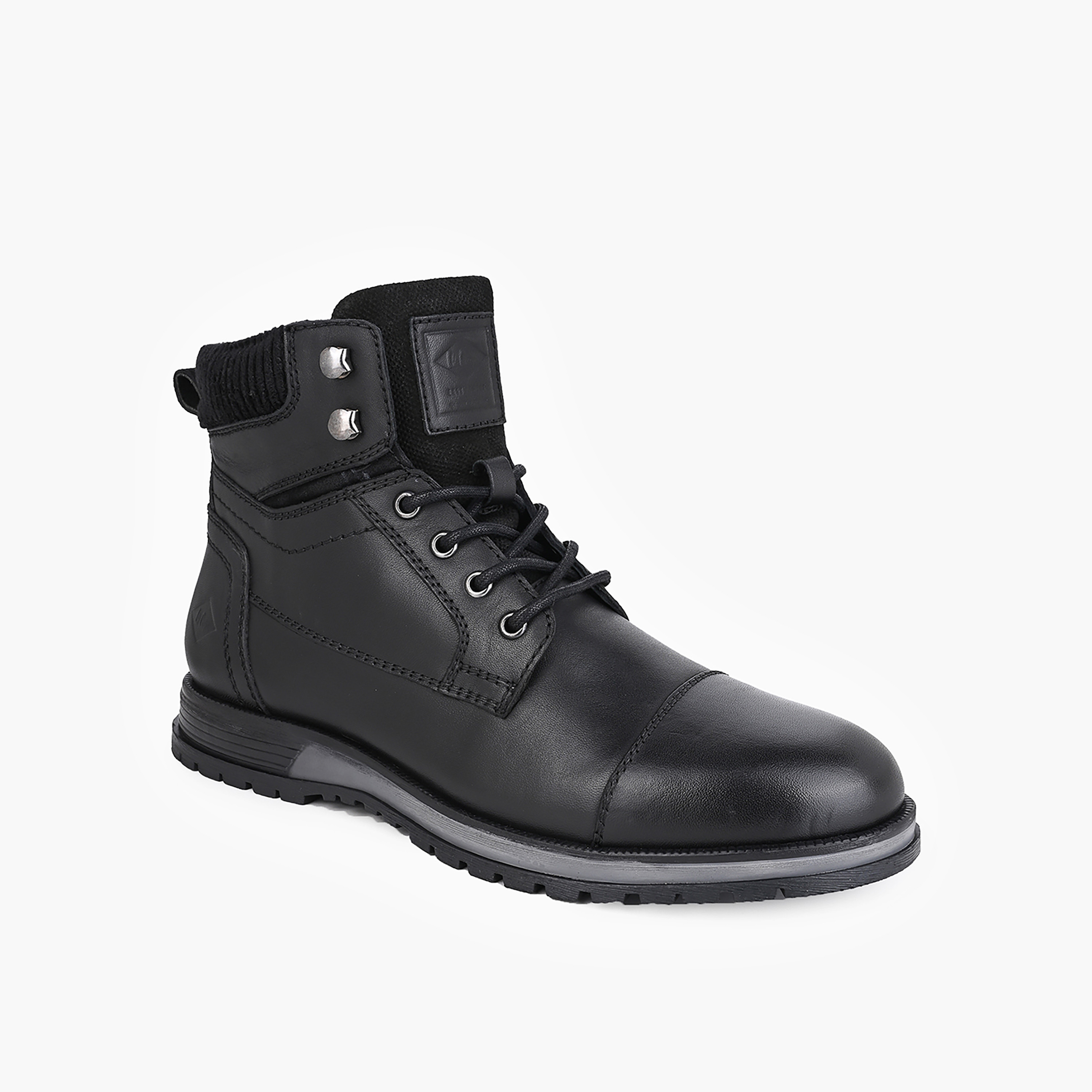 Lee Cooper Men Zip Closure Leather Boots-men-shoes-boots-image-2