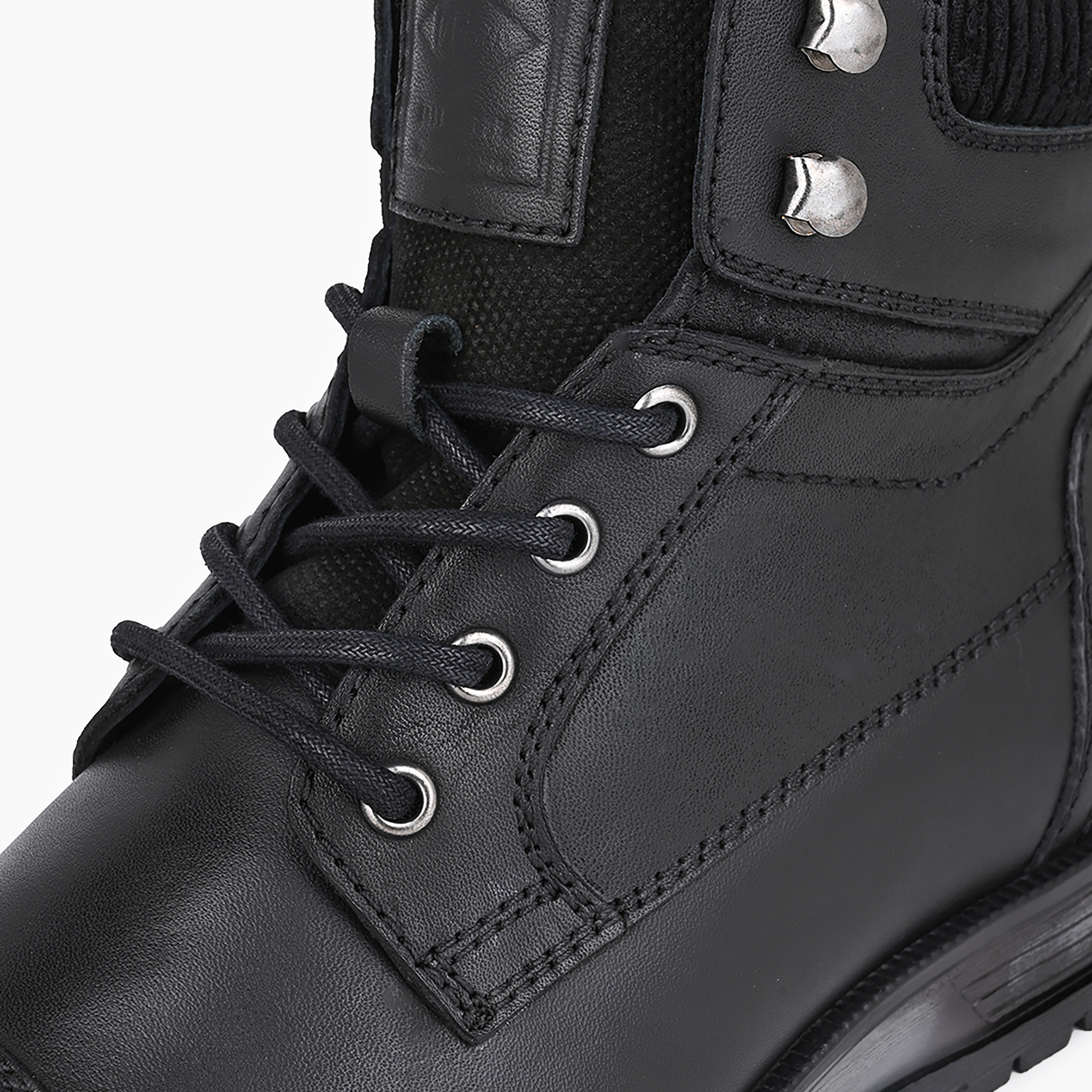 Lee Cooper Men Zip Closure Leather Boots-men-shoes-boots-image-4