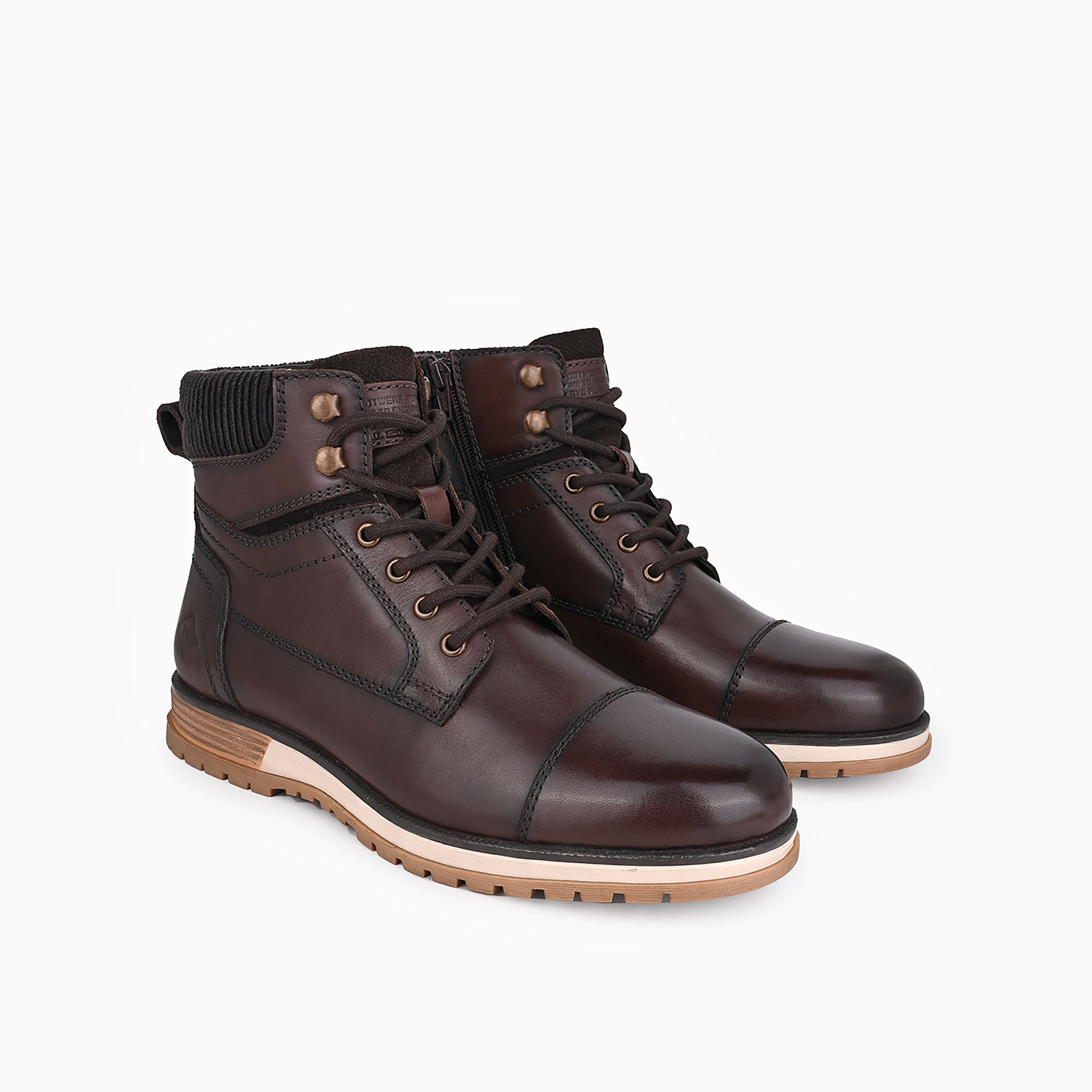 حذاء جلد بسحاب إغلاق للرجال من لي كوبر-men-shoes-boots-image-1