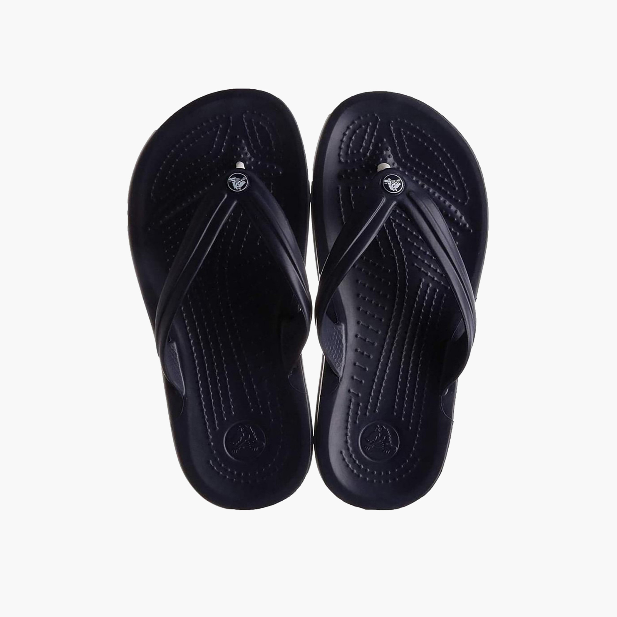 Crocs Unisex Black Textured Thong Slippers-women-shoes-flipflopsandslides-image-1
