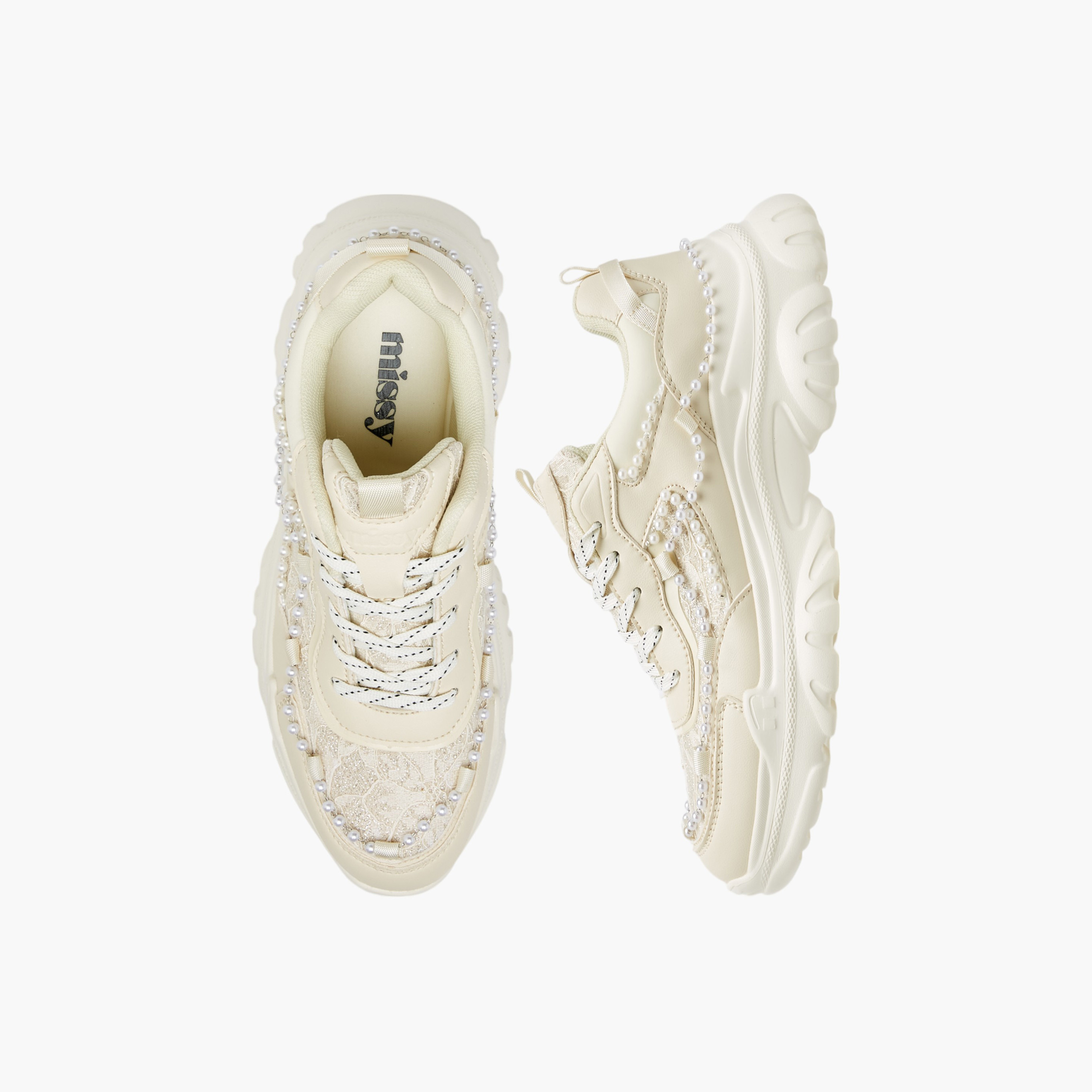Missy Embellished Lace-Up Sneakers with Pull Tab-women-shoes-sneakers-image-1