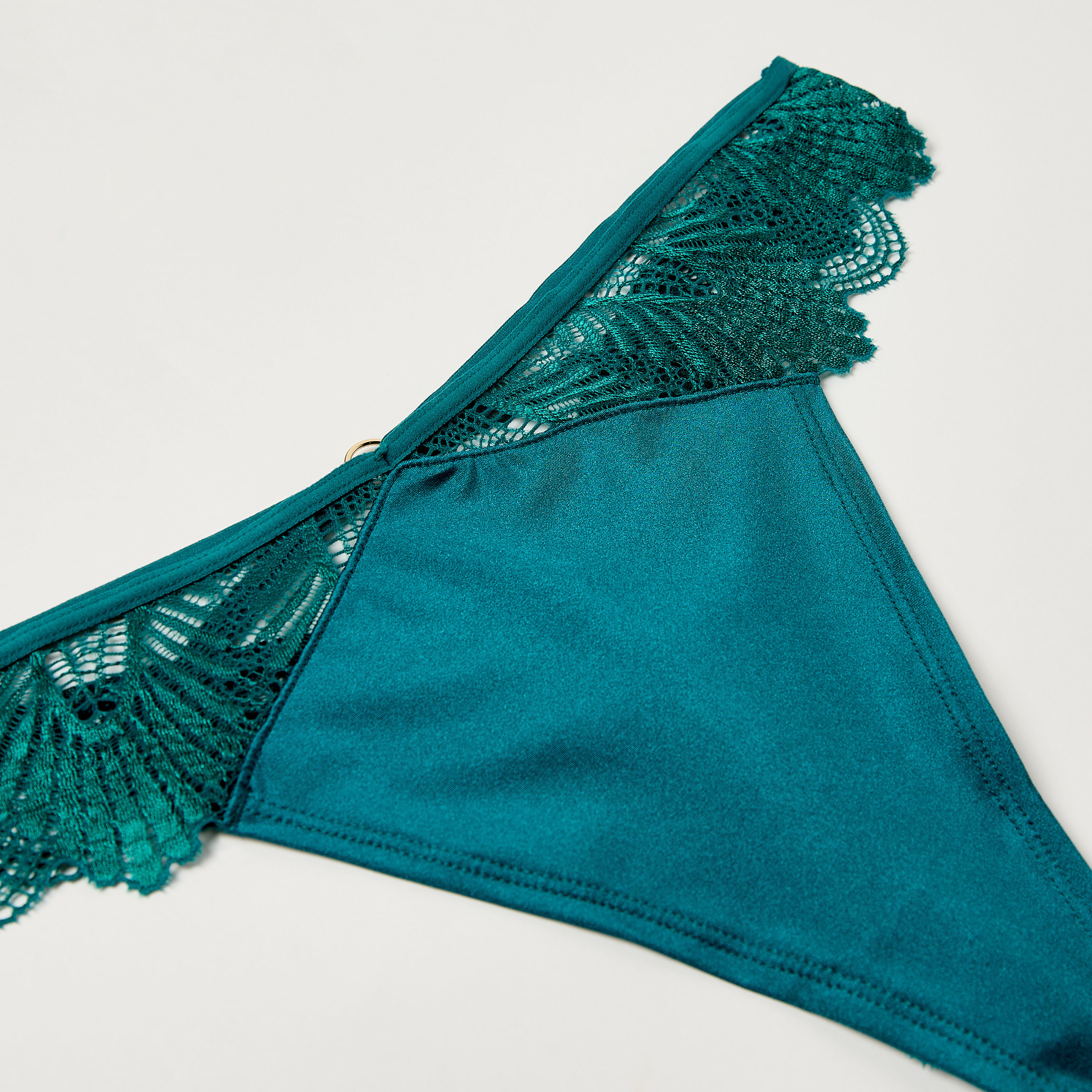 سروال داخلي ثونج بتفاصيل دانتيل وحلقة من لا سينزا-women-clothing-lingerie-panties-image-12