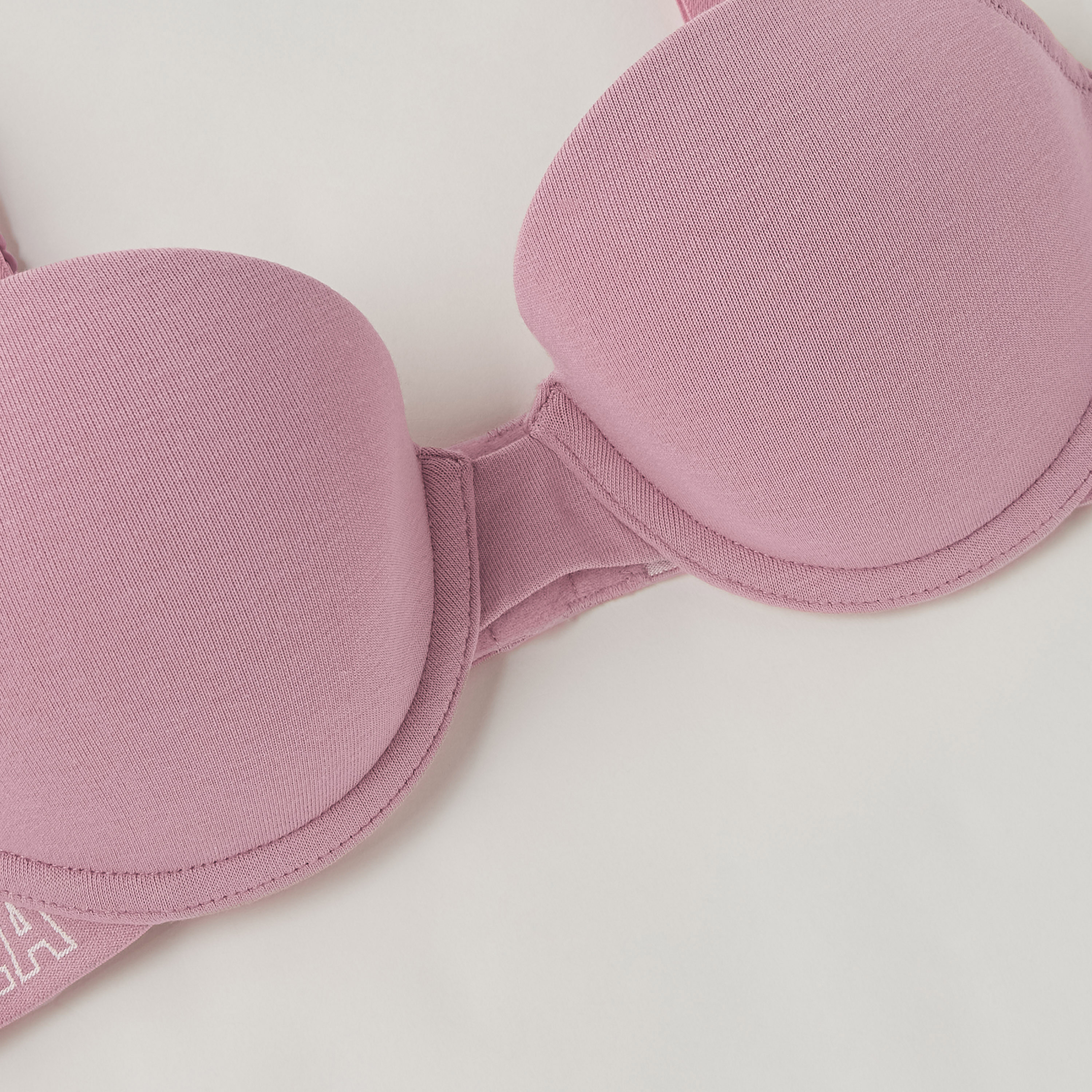 La Senza Solid Demi Bra with Hook and Eye Closure-women-clothing-lingerie-bras-image-6