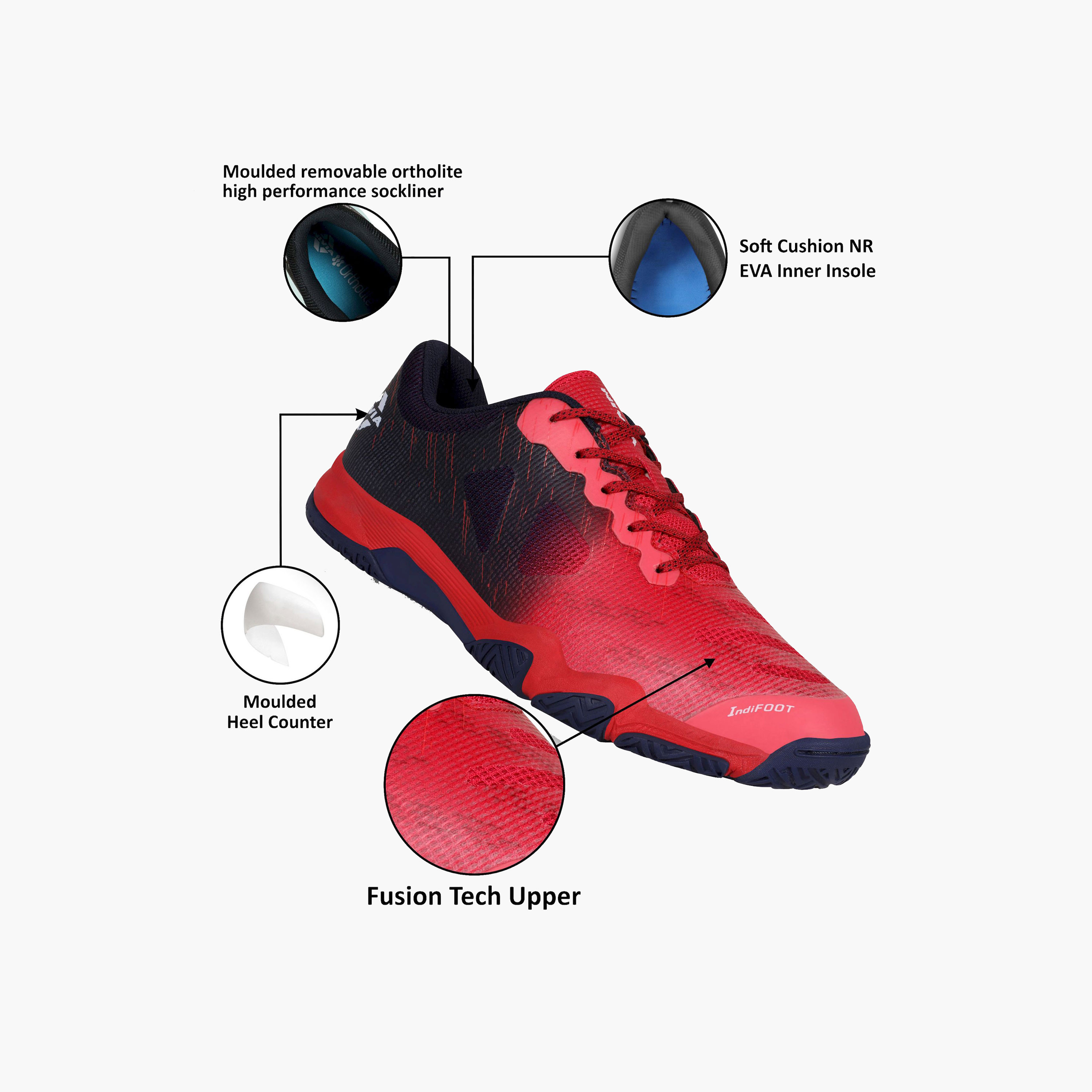 Nivia Men's Verdict  Lace-Up Badminton Shoes-sports-men-shoes-image-9