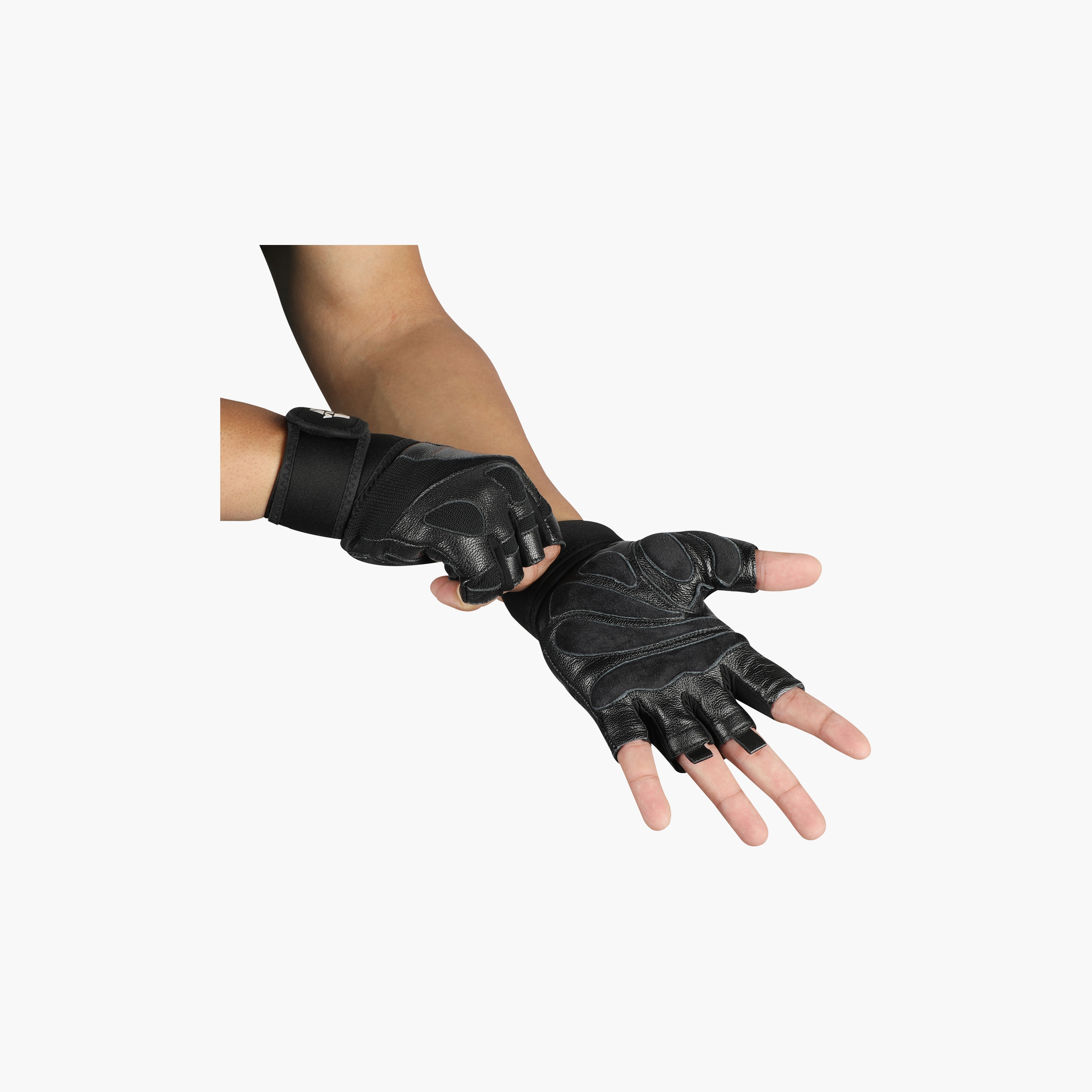 Nivia Tough Grip Gym Glove Black-sports-gear-gym-image-3