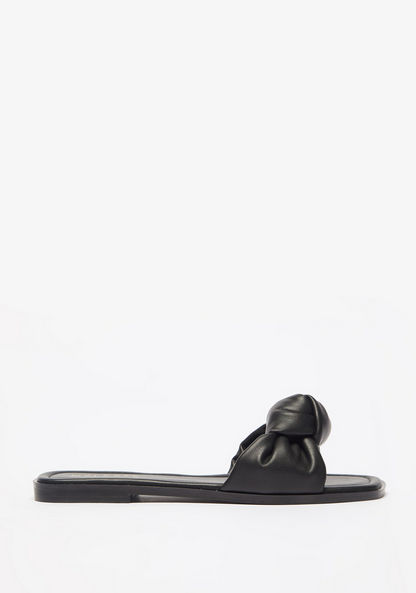 Celeste Women's Slip-On Sandal with Knot Detail
