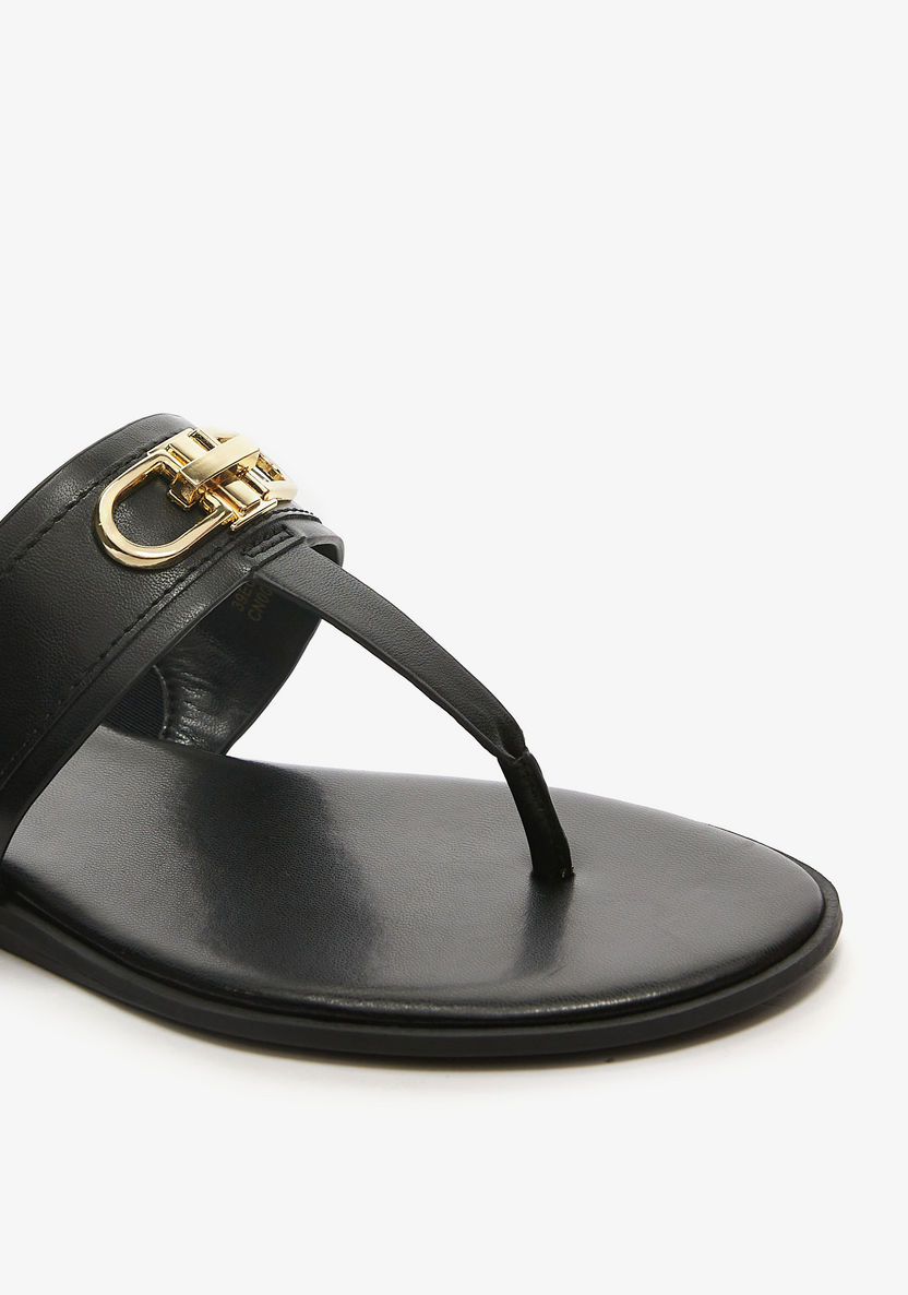 Celeste Women's Embellished Slip-On Slide Sandals-Women%27s Flat Sandals-image-4
