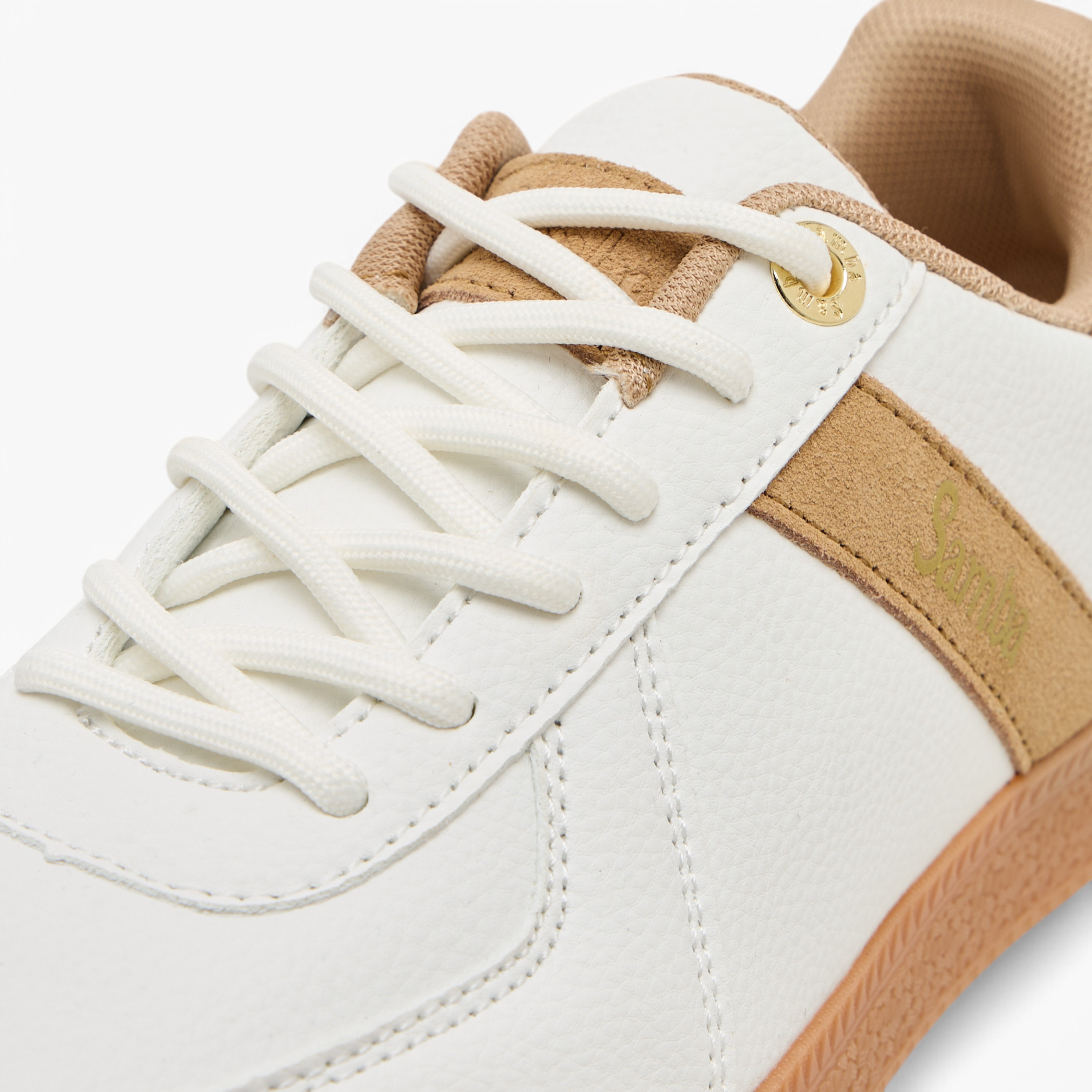 Samba Womens' Panelled Lace-Up Sneakers-women-shoes-sneakers-image-3