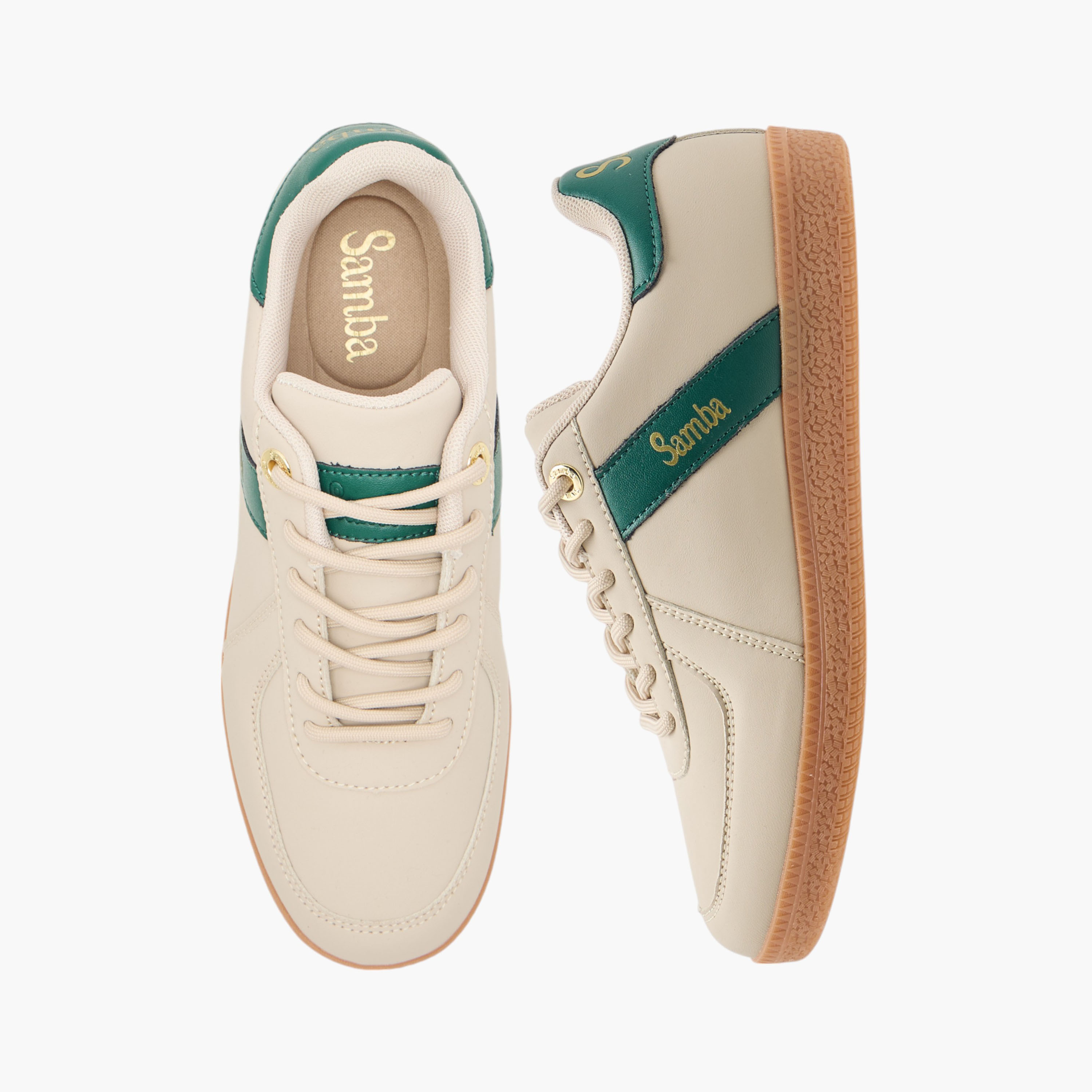 Samba Womens' Panelled Lace-Up Sneakers-women-shoes-sneakers-image-1