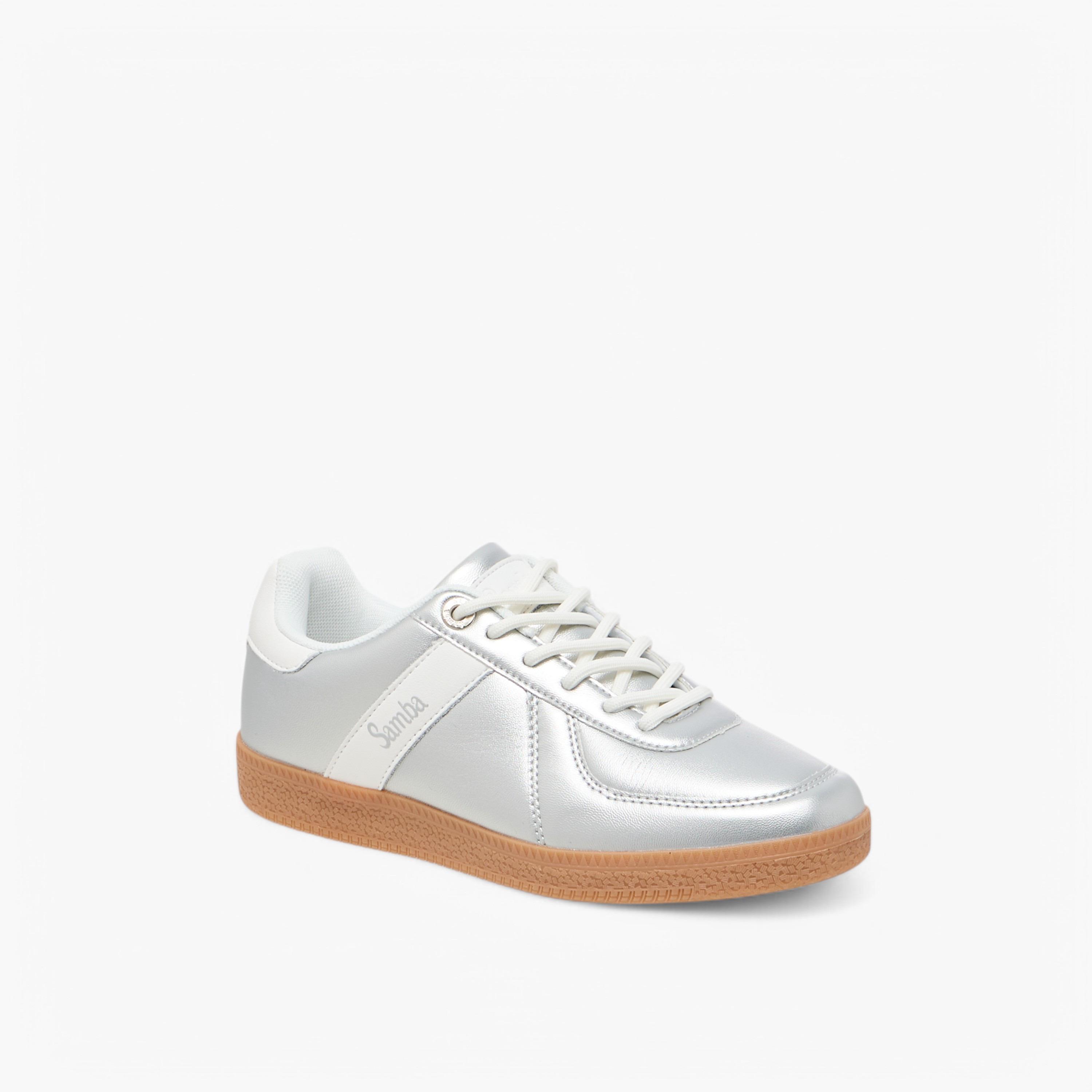 Samba Womens' Panelled Lace-Up Sneakers-women-shoes-sneakers-image-3