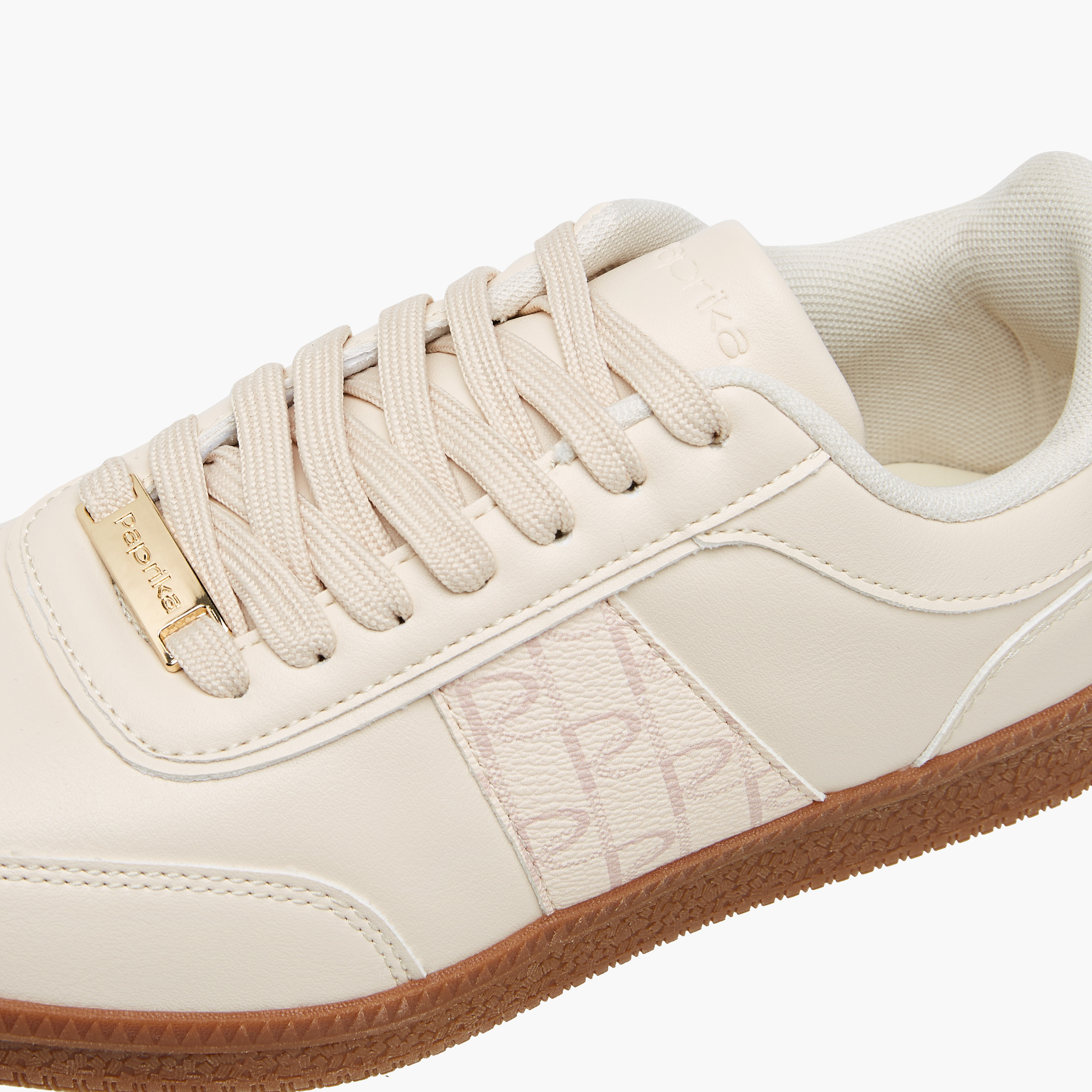 Paprika Monogram Print Sneakers with Lace-Up Closure-women-shoes-sneakers-image-4