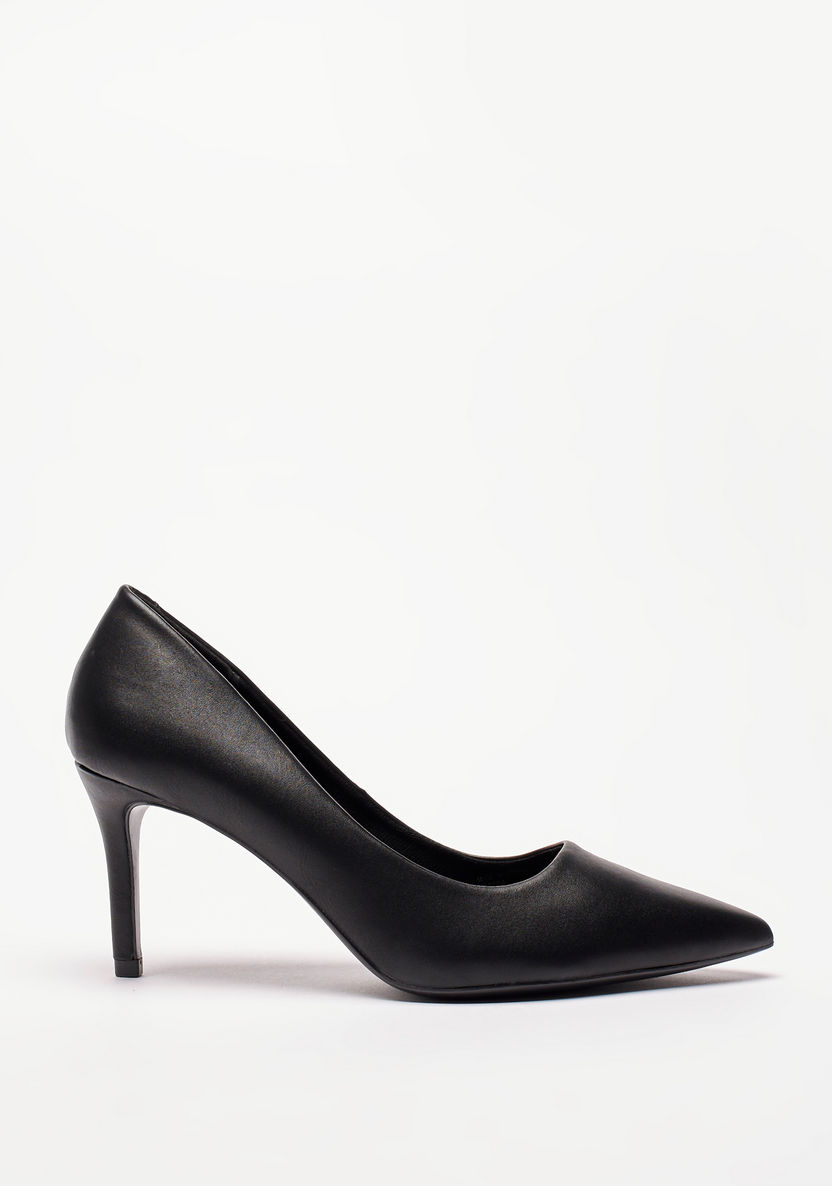 Celeste Women's Solid Pumps with Stiletto Heels-Women%27s Heel Shoes-image-0