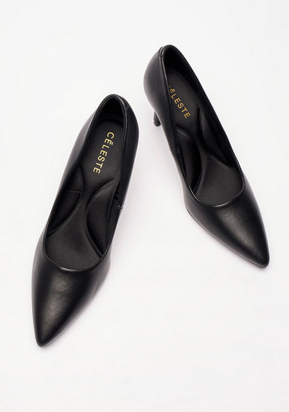 Celeste Women's Solid Pumps with Stiletto Heels-Women%27s Heel Shoes-image-1