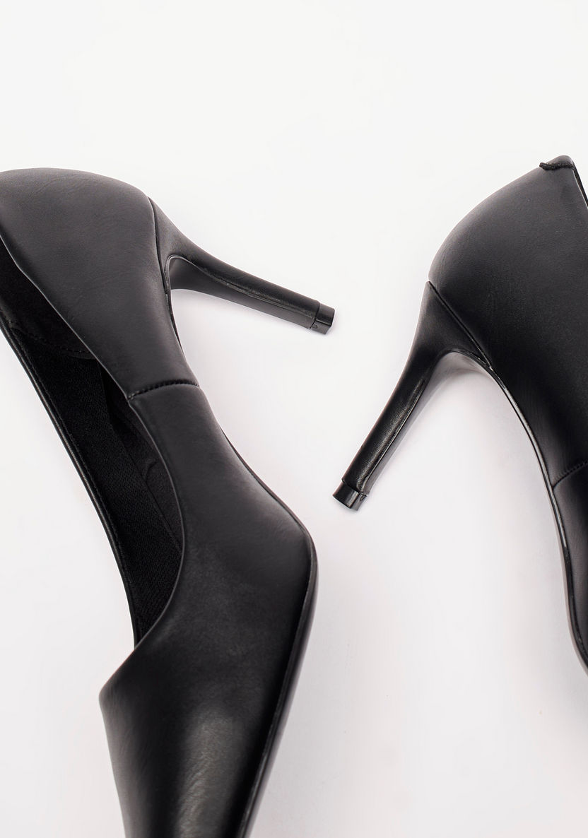 Celeste Women's Solid Pumps with Stiletto Heels-Women%27s Heel Shoes-image-2