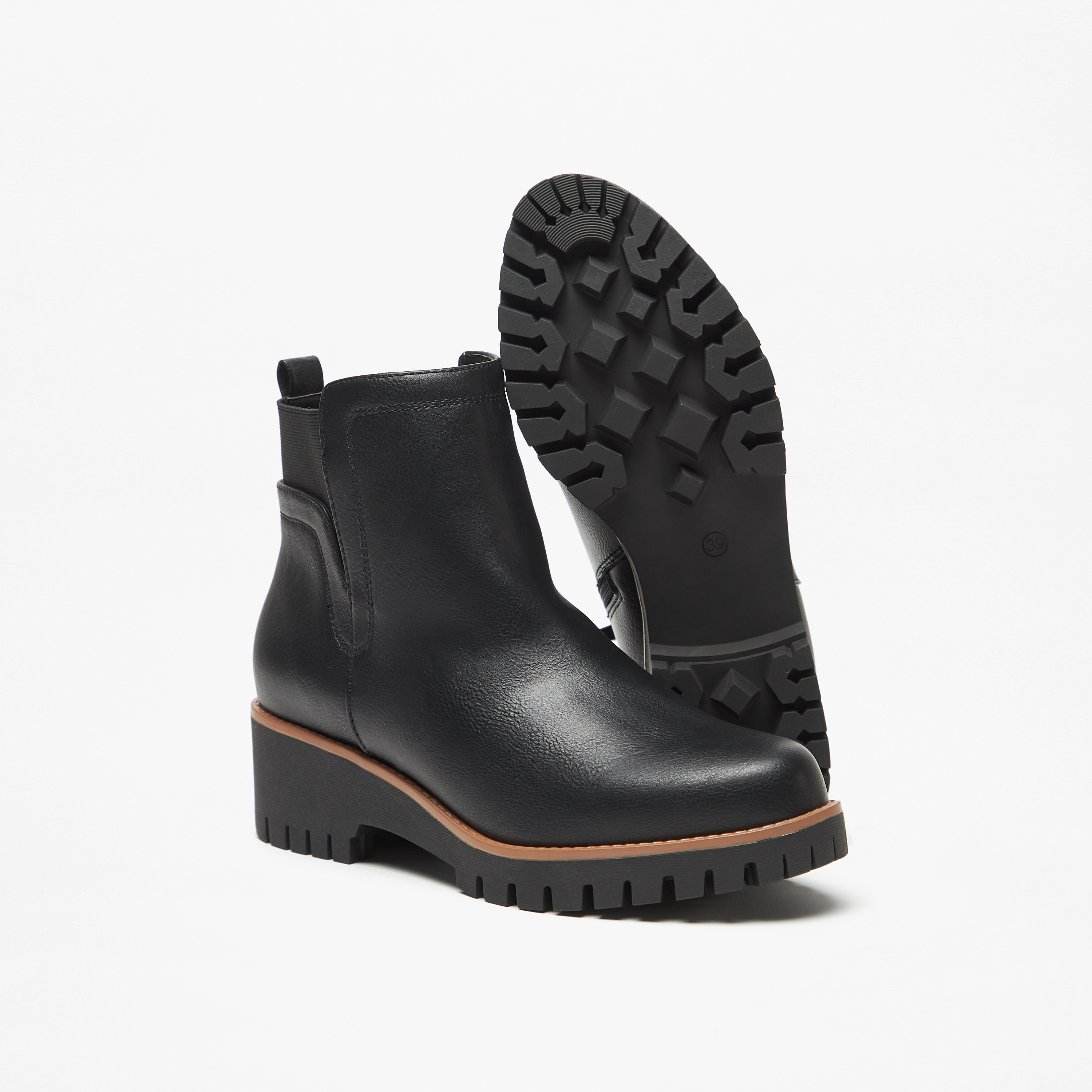 Celeste Women's Ankle Boots with Zip Closure and Block Heels-women-shoes-boots-image-4